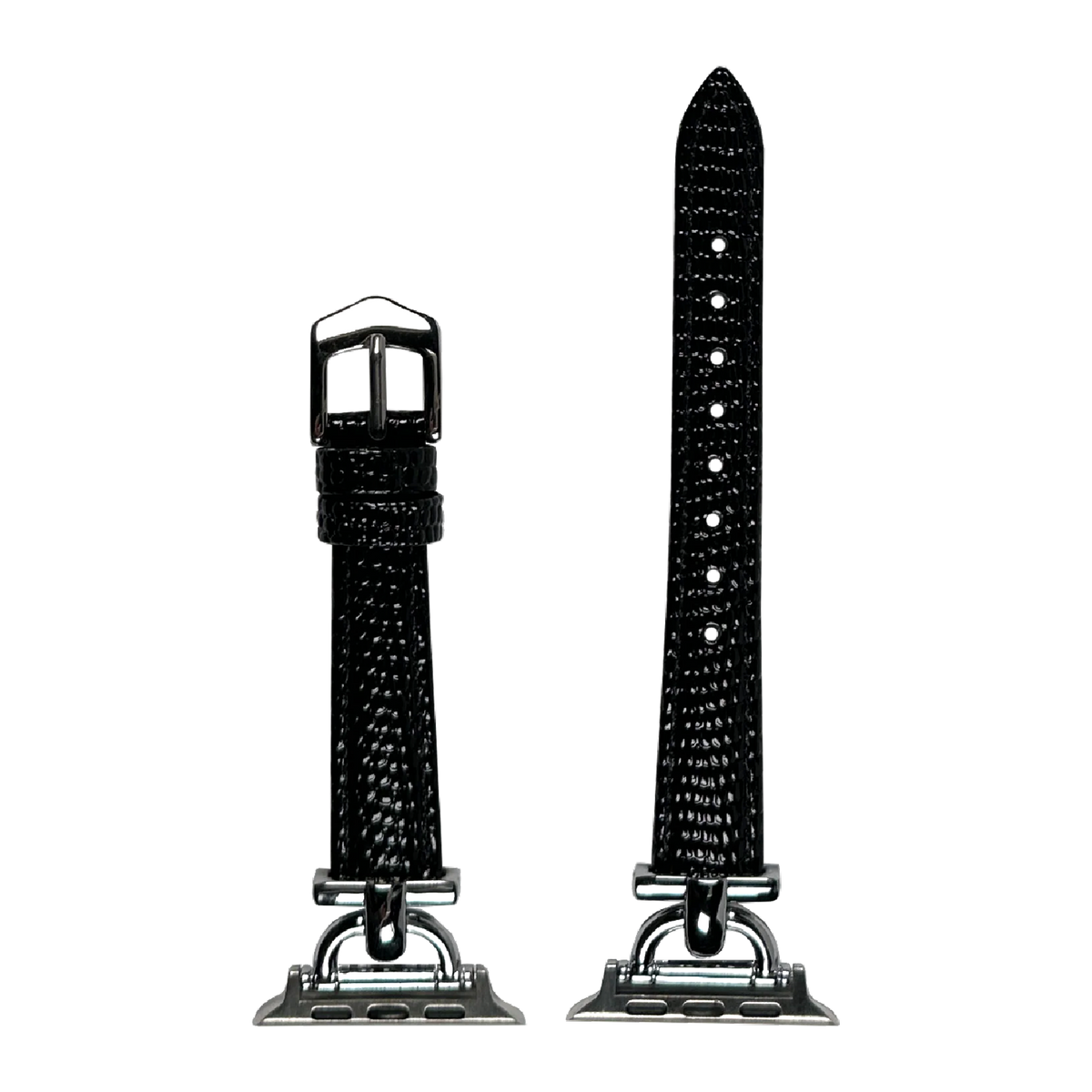 strapviz-pair:black-lizard-silver