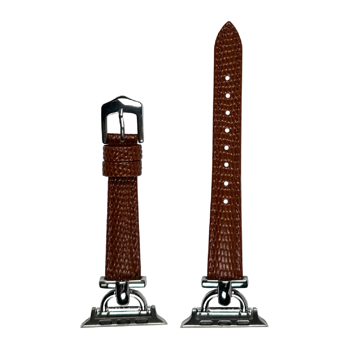 strapviz-pair:brown-lizard-silver