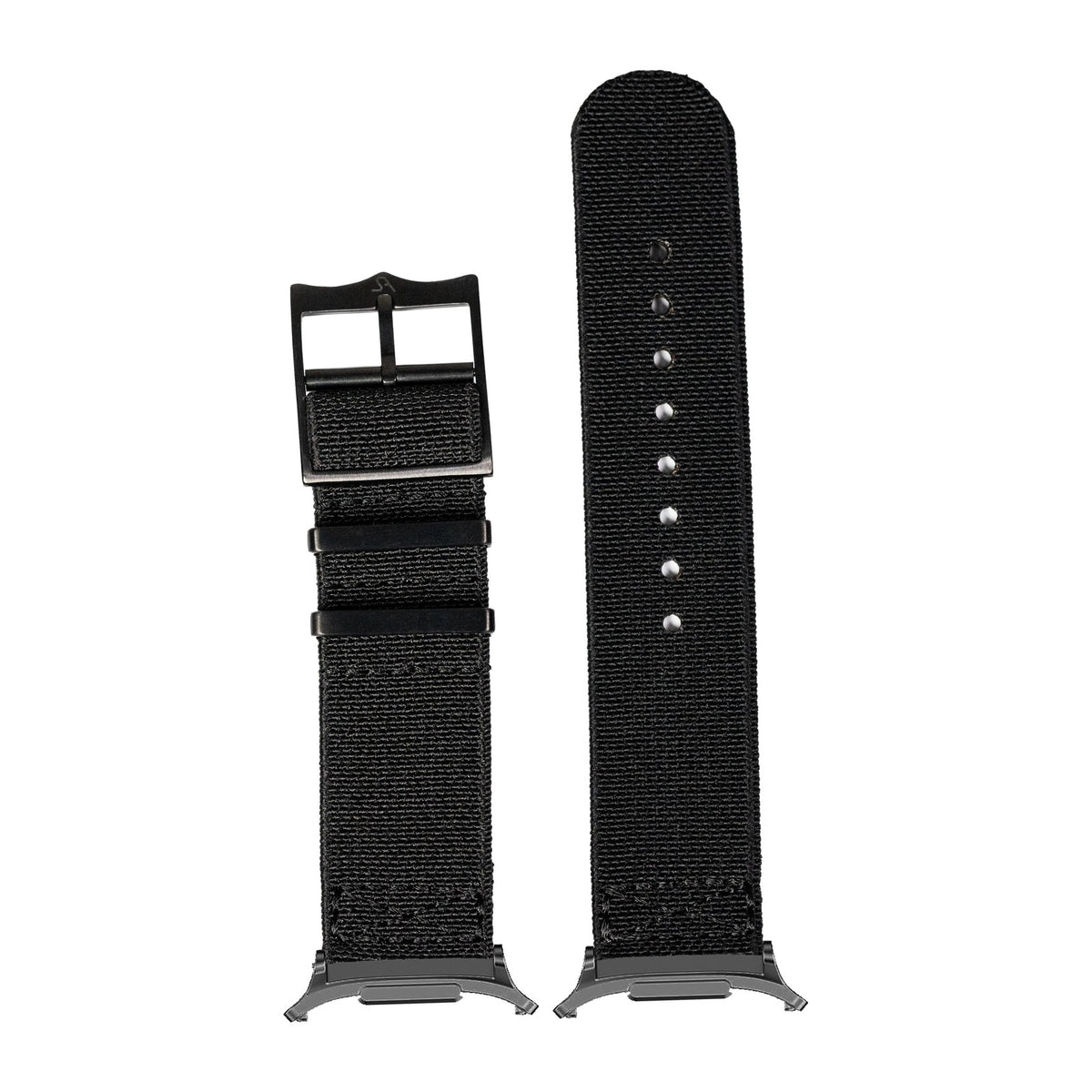 ElastoFlex - Stealth Black [Black Hardware] for the Galaxy Watch 8, 9 and Ultra with Grey adapter fitted