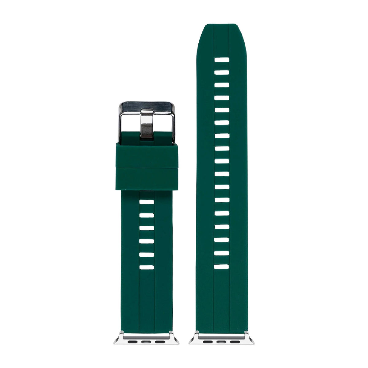 Flexi Silicone 2 Forest Green Starlight with Connecters - Spring Bar Type for Apple Watch