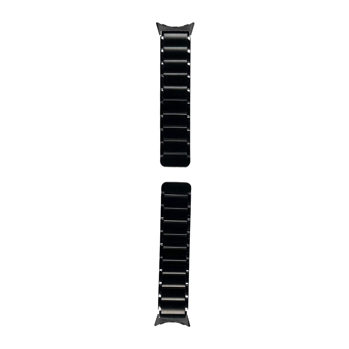 Magnetic Steel Bracelet Black Black with Google Pixel Spring Bar Adapters - Wear Any 20mm Strap! for Pixel Watch 3-5 45mm