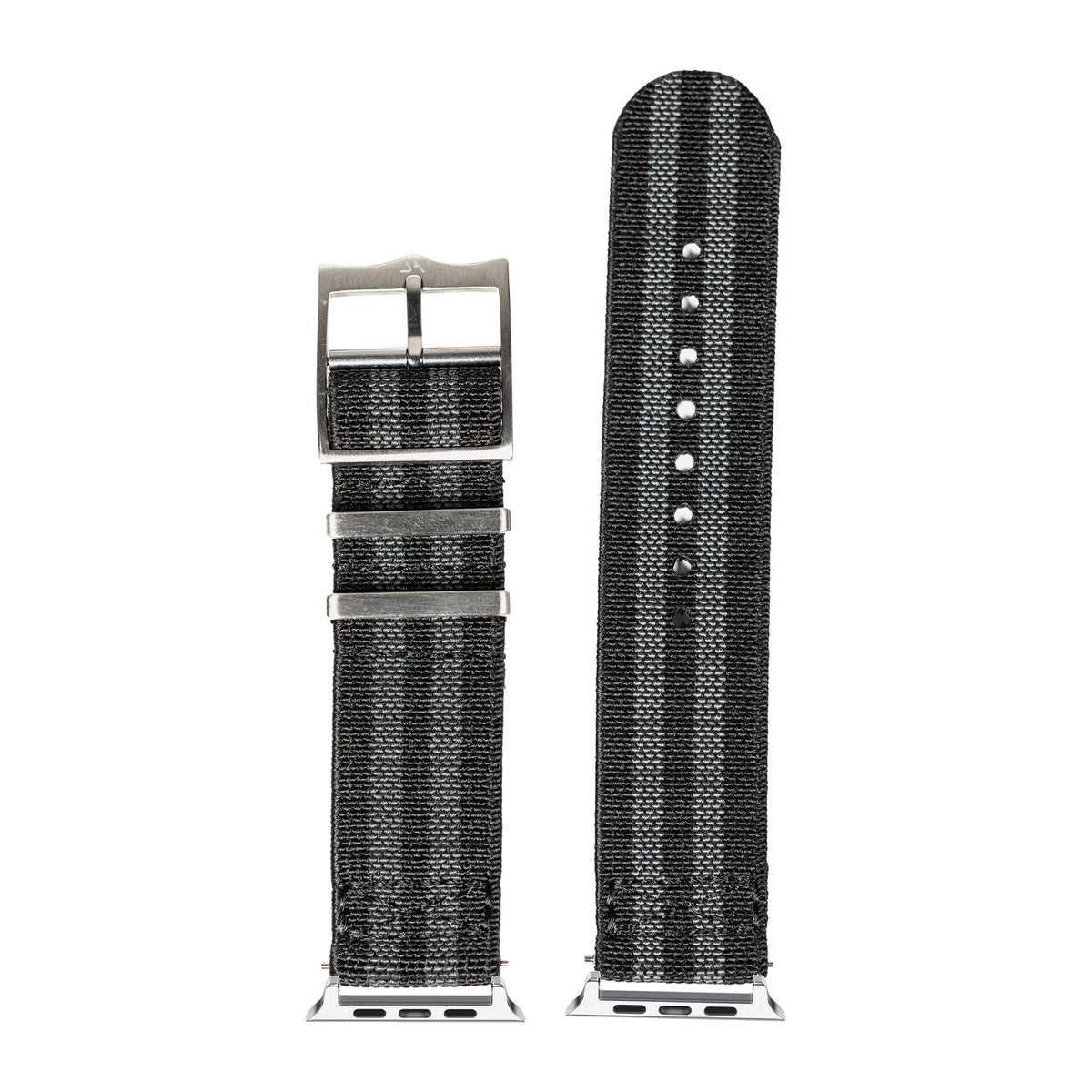ElastoFlex - Bond Silver with Connecters - Spring Bar Type for Apple Watch