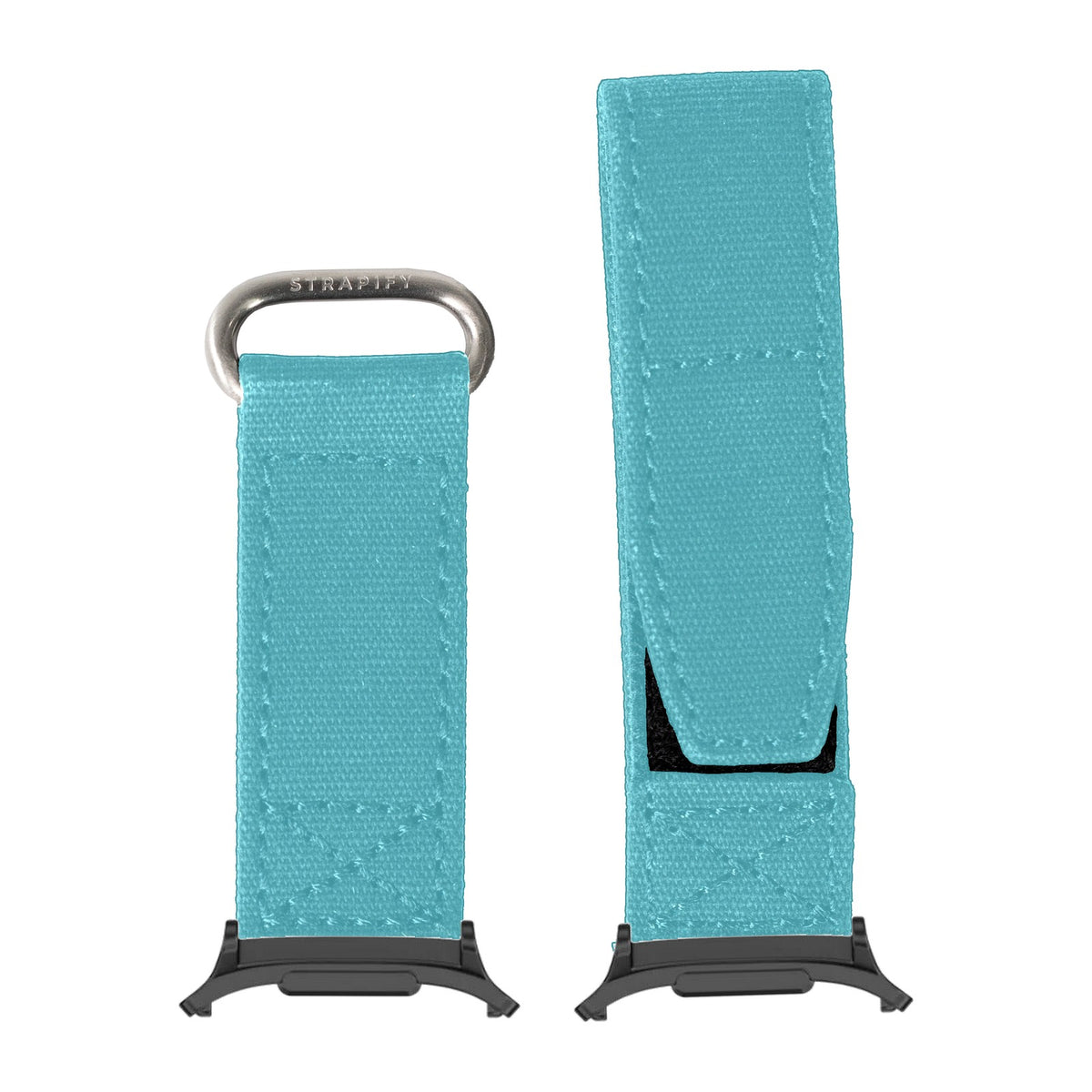 Military Velcro - Sky Blue for the Galaxy Watch 8, 9 and Ultra with adapter fitted
