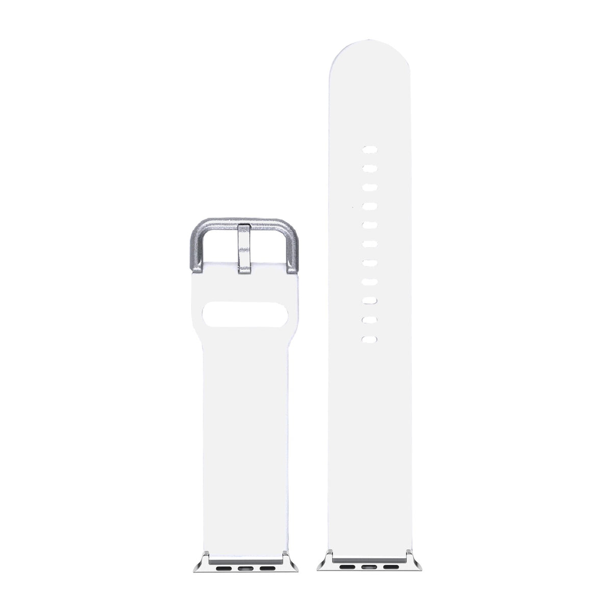Flexi Silicone 6 White Starlight with Connecters - Spring Bar Type for Apple Watch