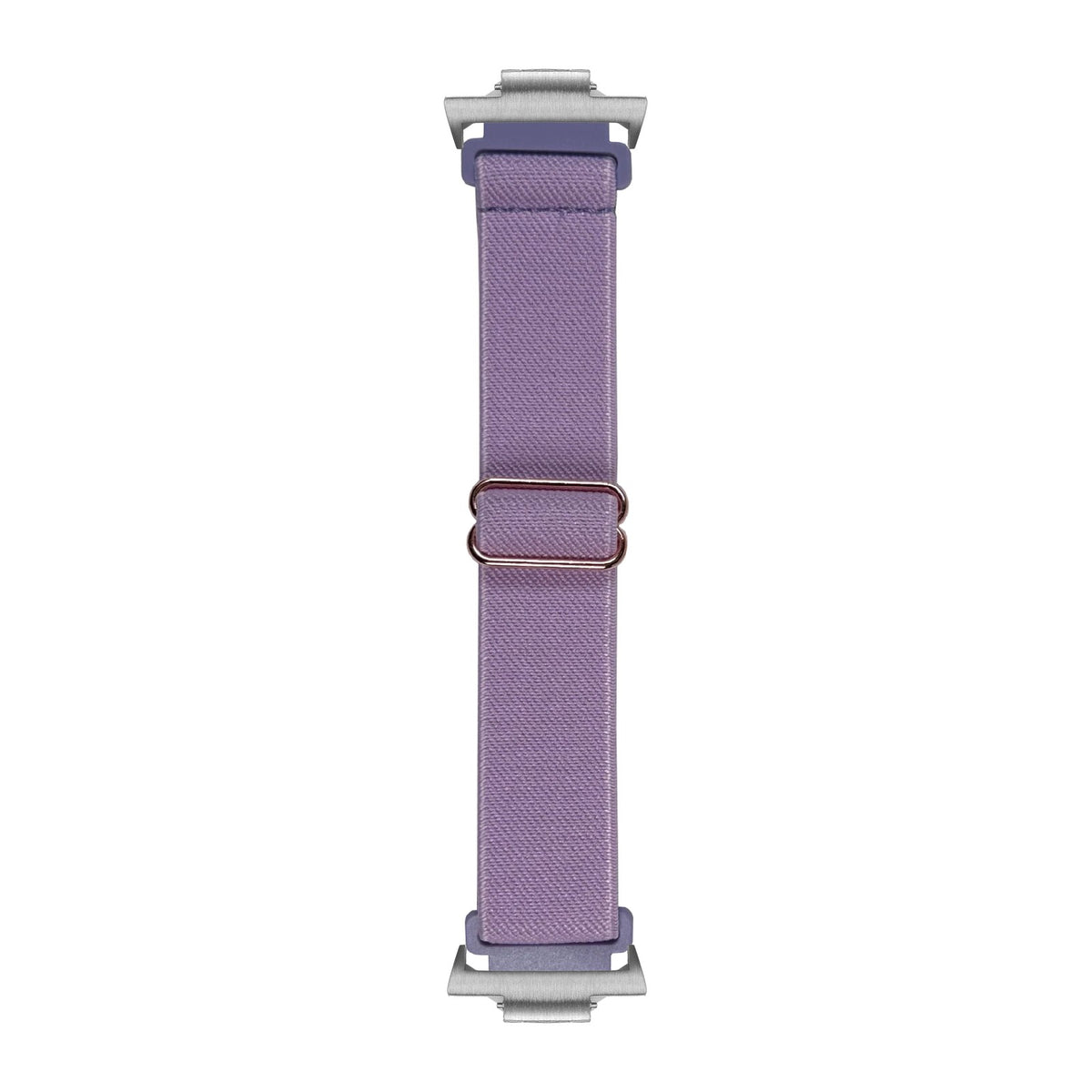 Weaved Elastic Loop Lavender Silver with Strap Adapter for Tissot PRX 40
