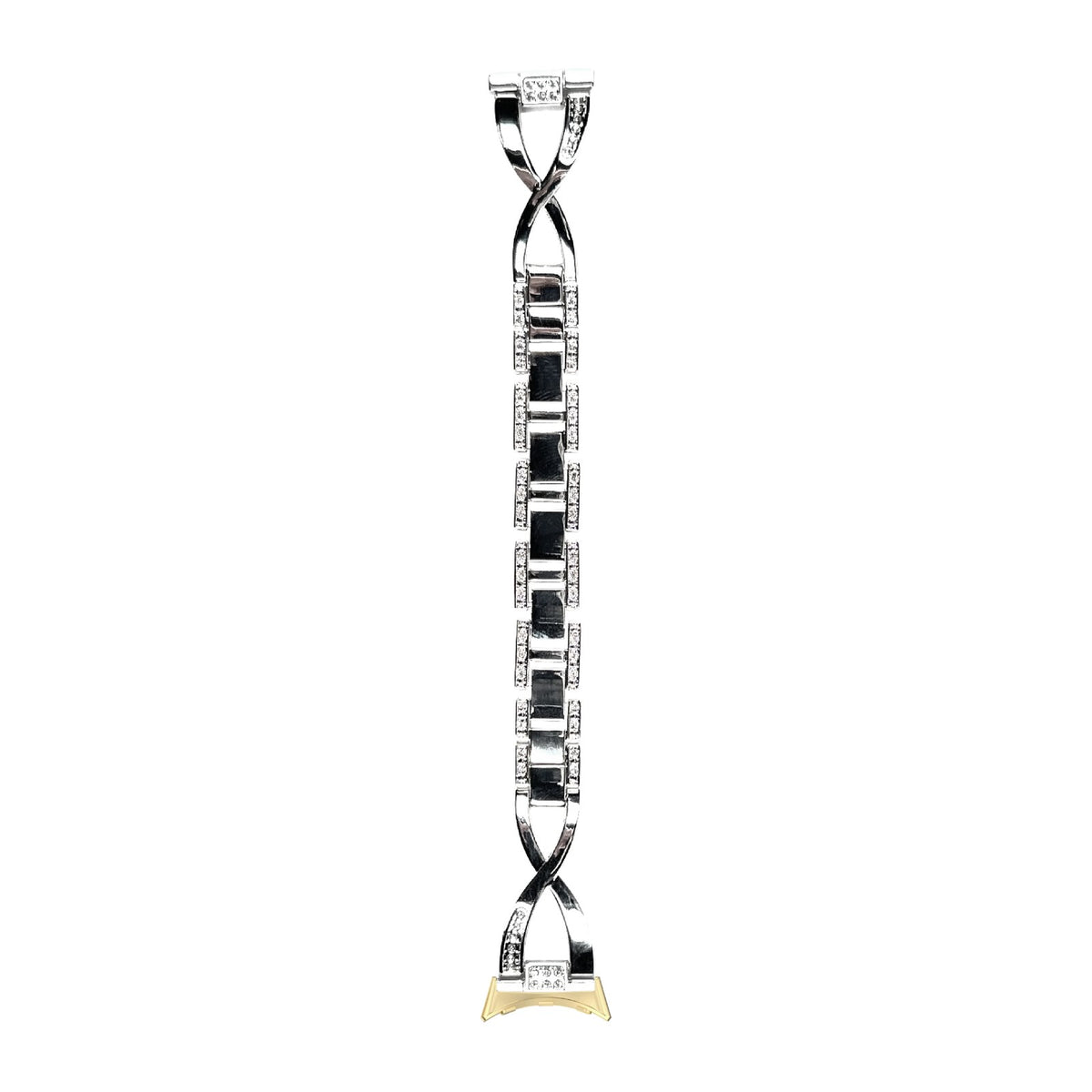 Helix Bracelet Silver Gold with Google Pixel Spring Bar Adapters - Wear Any 20mm Strap! for Pixel Watch 3-5 45mm