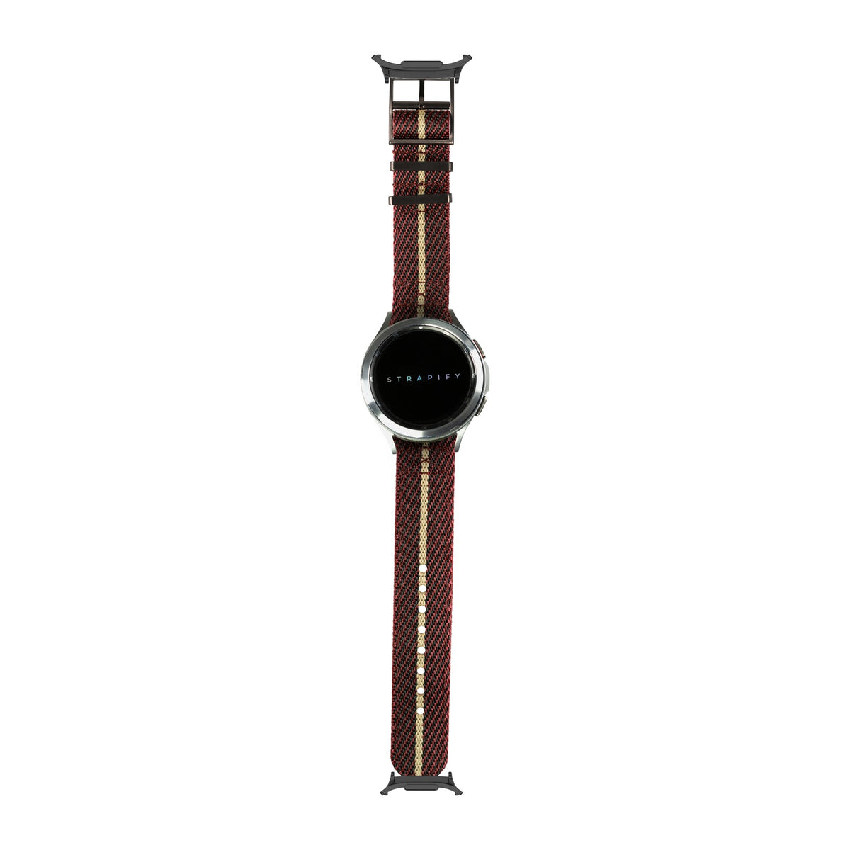 Cross Militex - Wine Red / Wheat [Black Hardware] Black with Strap Adapter for Galaxy Watch 8-9/Ultra