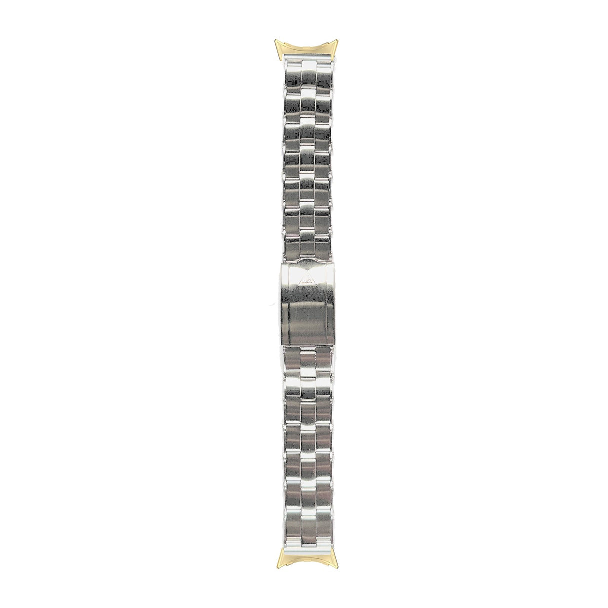 The [Forstner] Rivet Bracelet - Stretch or Solid Links Gold with Google Pixel Spring Bar Adapters - Wear Any 20mm Strap! for Pixel Watch 1-5 41mm