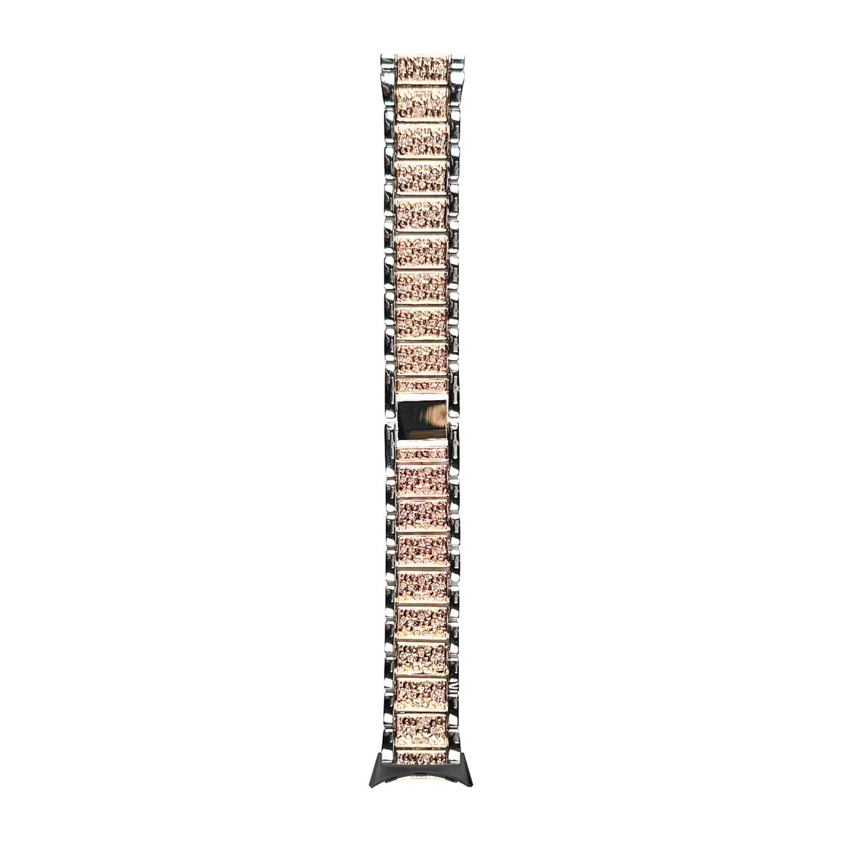 Zirconia Shimmer Bracelet Silver / Rose Gold Black with Google Pixel Spring Bar Adapters - Wear Any 20mm Strap! for Pixel Watch 1-5 41mm