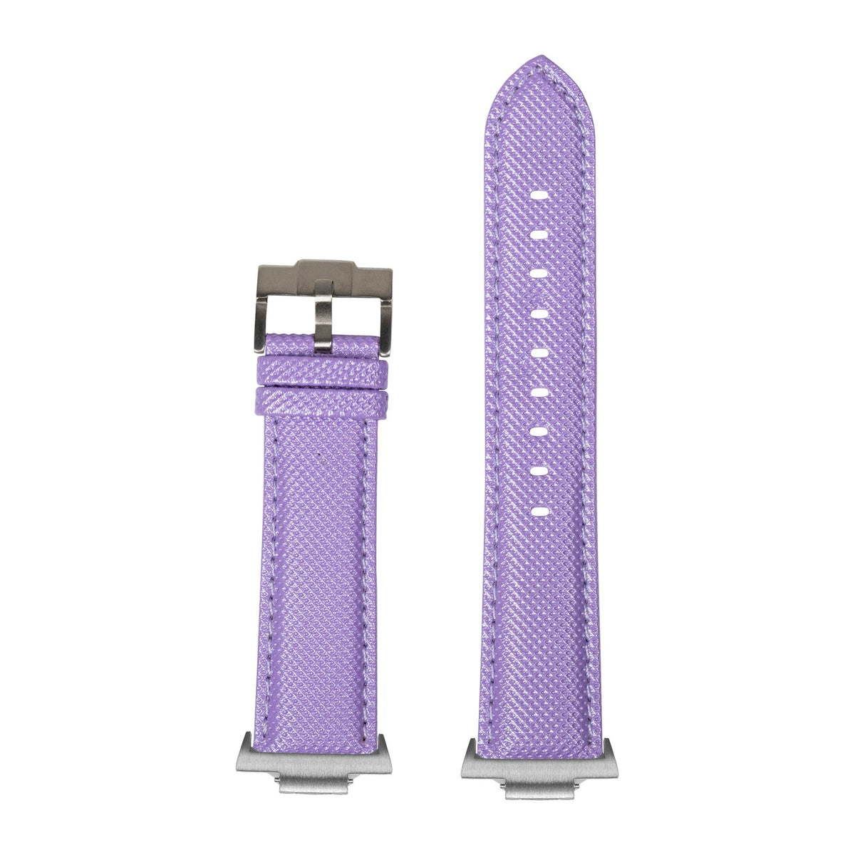 Sailcloth - Lavender Silver with Strap Adapter for Tissot PRX 40