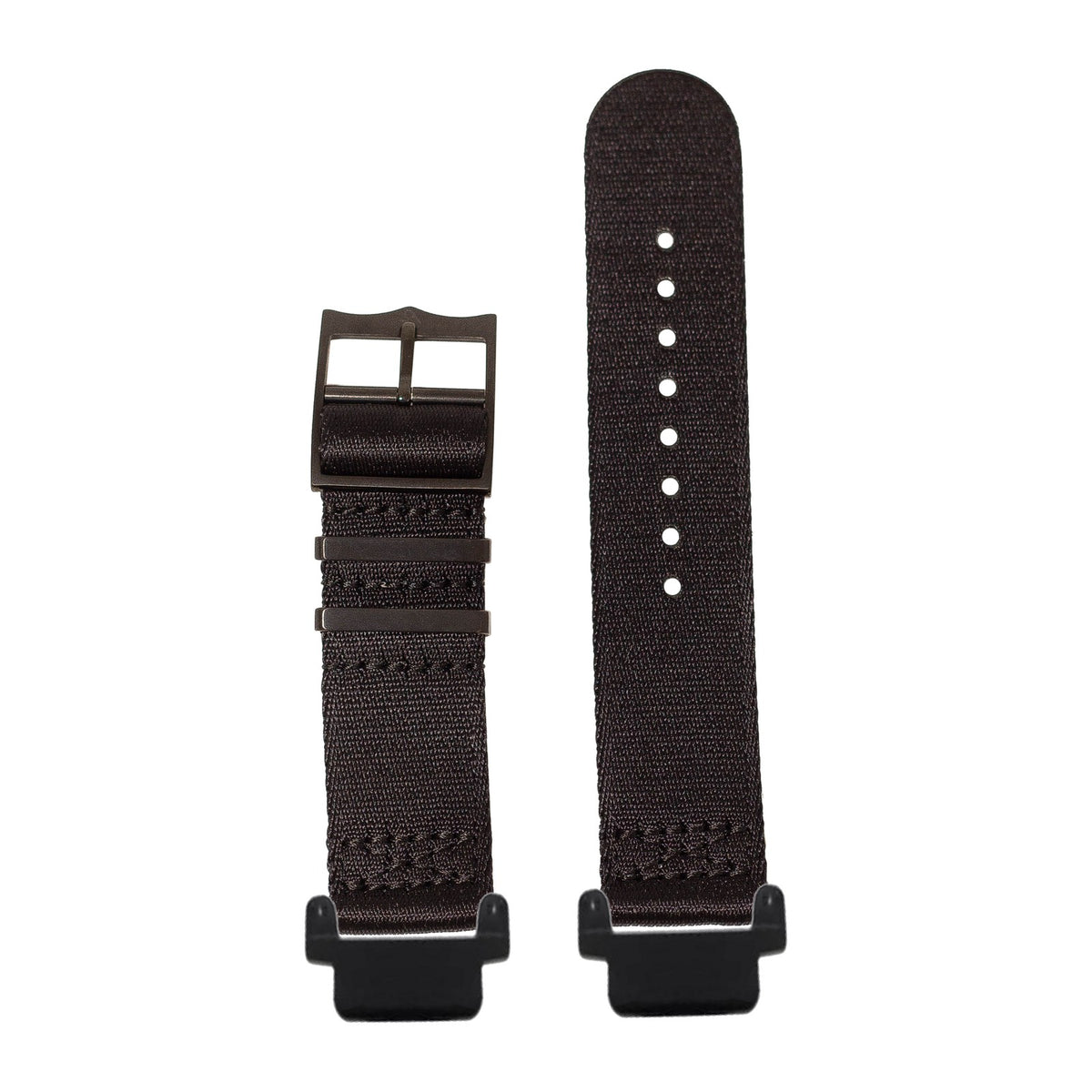 Ultra Militex - Stealth Black [Black Hardware] Black with Garmin Forerunner 220/ 230/ 235/ 620/ 630/ 735XT Strap Adapters for Garmin Forerunner 220/ 230/ 235/ 620/ 630/ 735XT