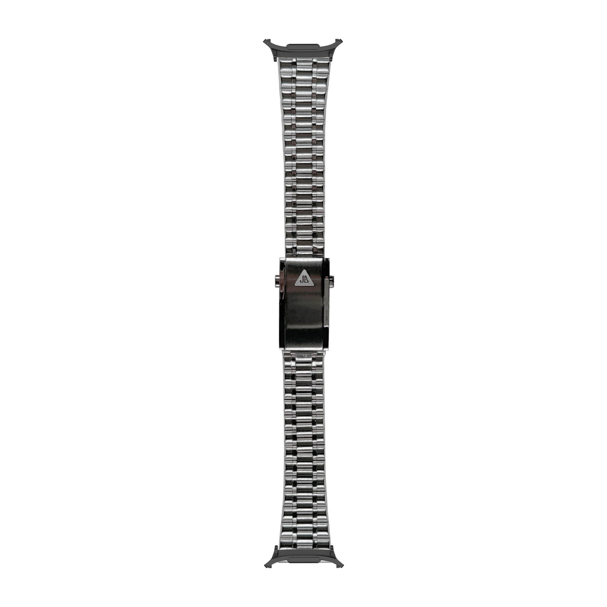 [Galaxy Watch 8-9/Ultra] Bullet Bracelet with Straight Ends with Black adapters attached, flat lay