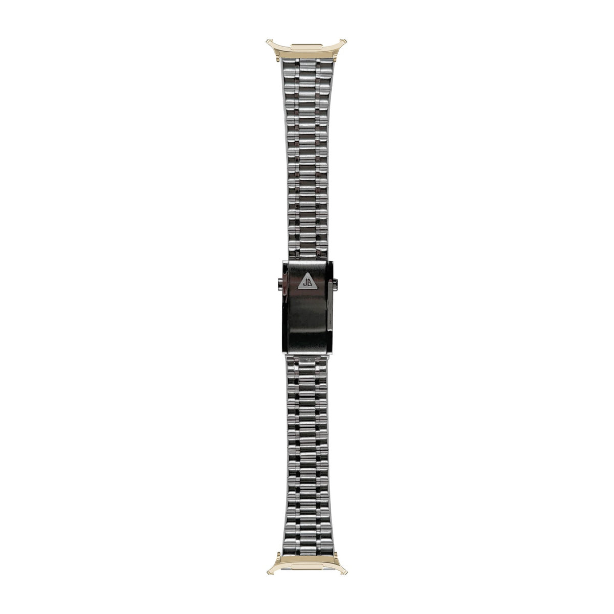 [Galaxy Watch 8-9/Ultra] Bullet Bracelet with Straight Ends with Champagne Gold adapters attached, flat lay