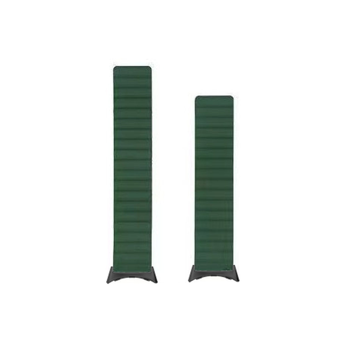 Magnetic Silicone Loop Green Black with Google Pixel Spring Bar Adapters - Wear Any 20mm Strap! for Pixel Watch 3-5 45mm