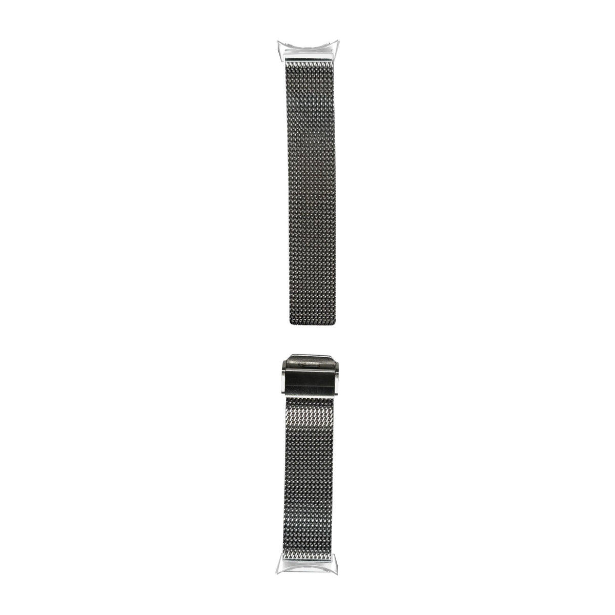 Infinite Mesh Silver Silver with Google Pixel Spring Bar Adapters - Wear Any 20mm Strap! for Pixel Watch 3-5 45mm