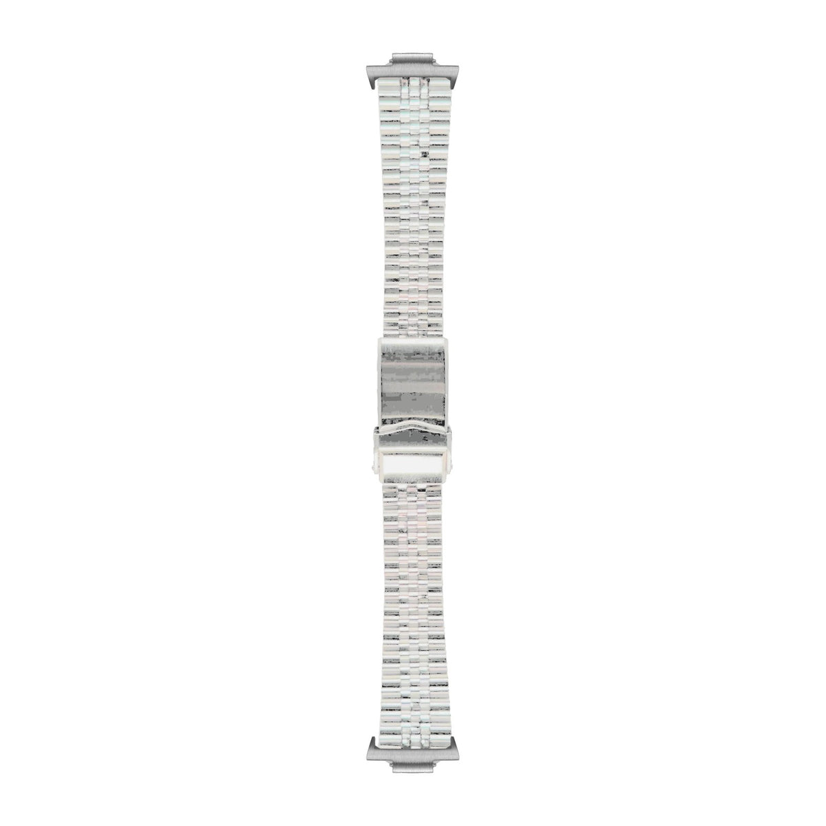 Super-Jub II Steel Bracelet Silver with V-Clasp with Strap Adapter for Tissot PRX 40
