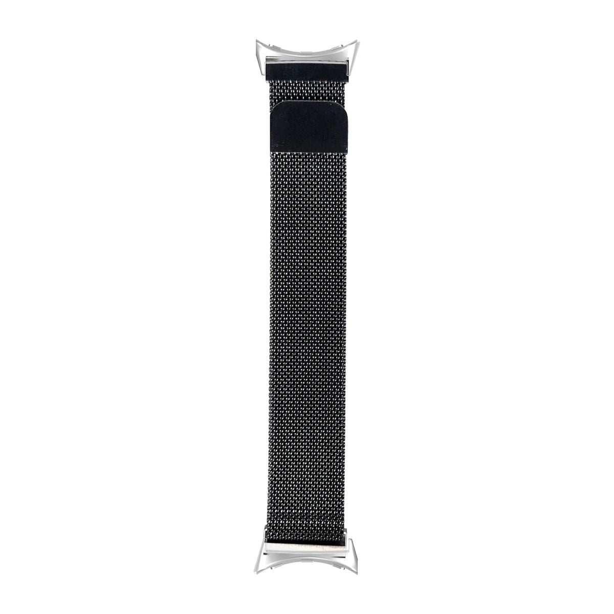 Milanese - Gun Metal Grey Silver with Google Pixel Spring Bar Adapters - Wear Any 20mm Strap! for Pixel Watch 1-5 41mm