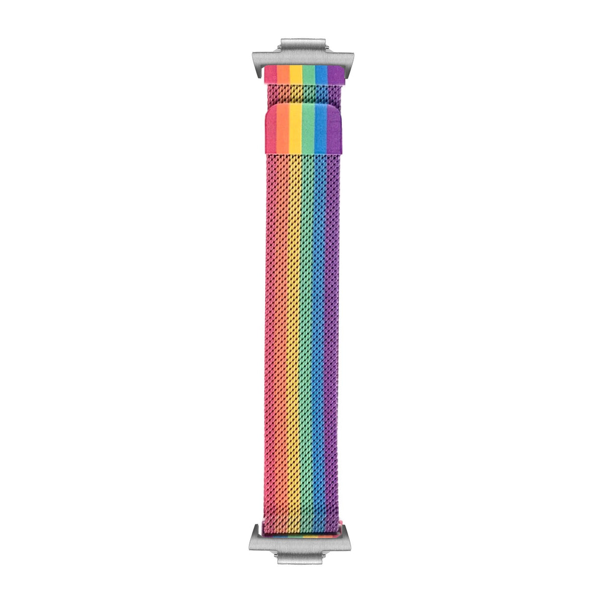 Milanese - Rainbow Silver with Strap Adapter for Tissot PRX 40