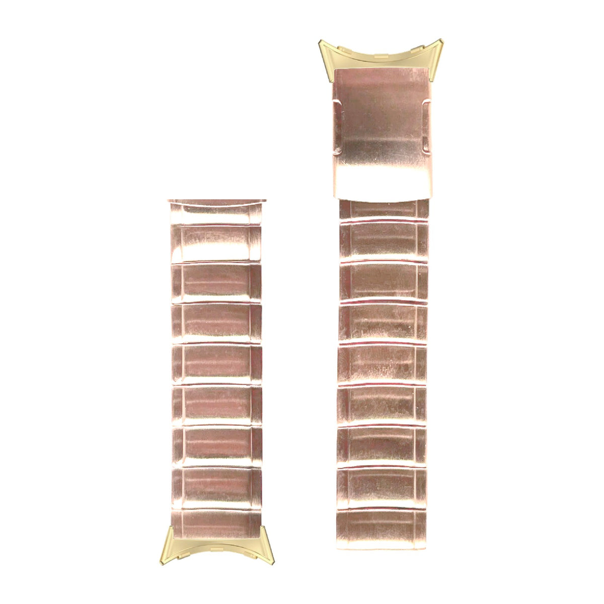 Link Bracelet Rose Gold Gold with Google Pixel Spring Bar Adapters - Wear Any 20mm Strap! for Pixel Watch 1-5 41mm