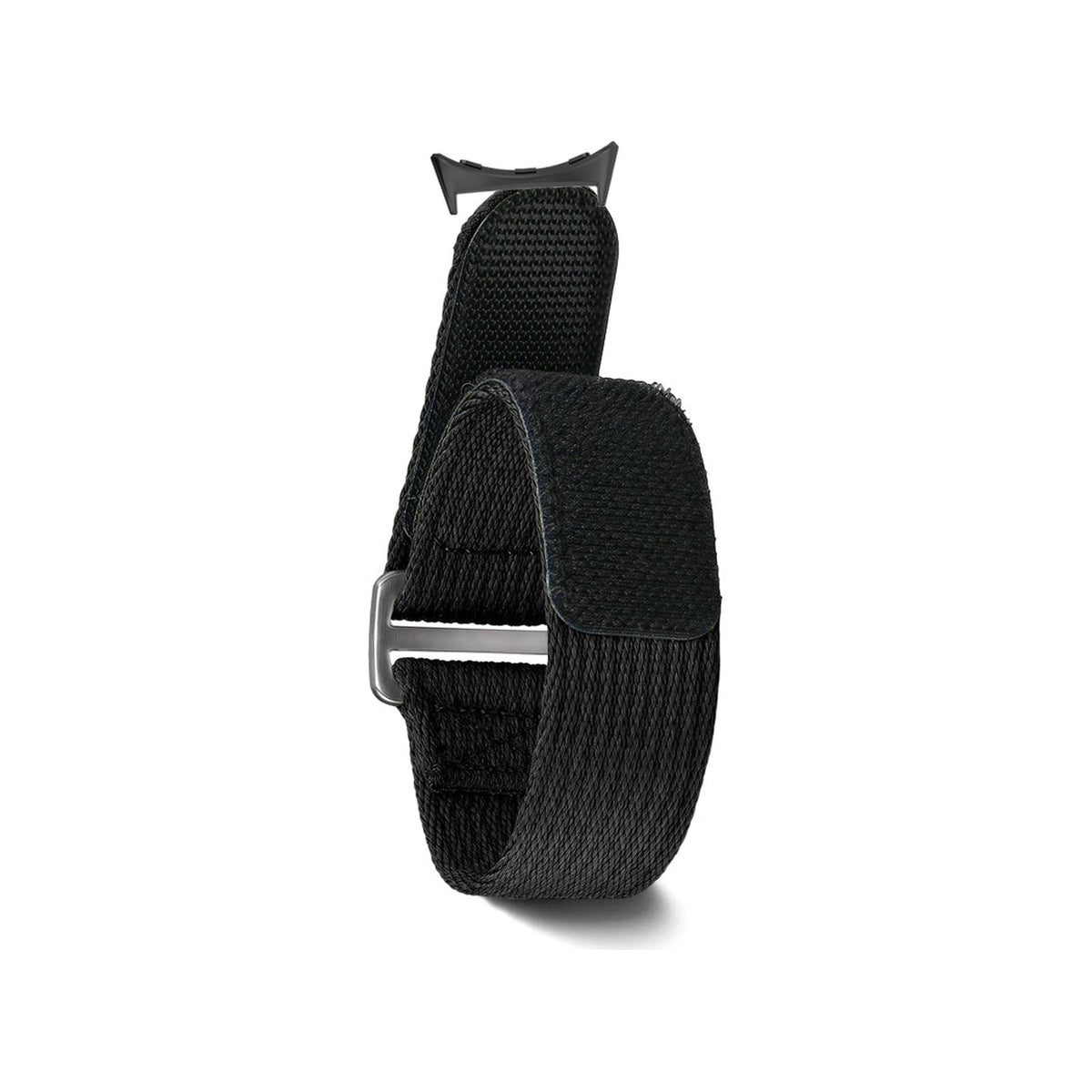 Textured Militex Velcro Straps Black Small with Google Pixel Spring Bar Adapters - Wear Any 20mm Strap! for Pixel Watch 1-5 41mm