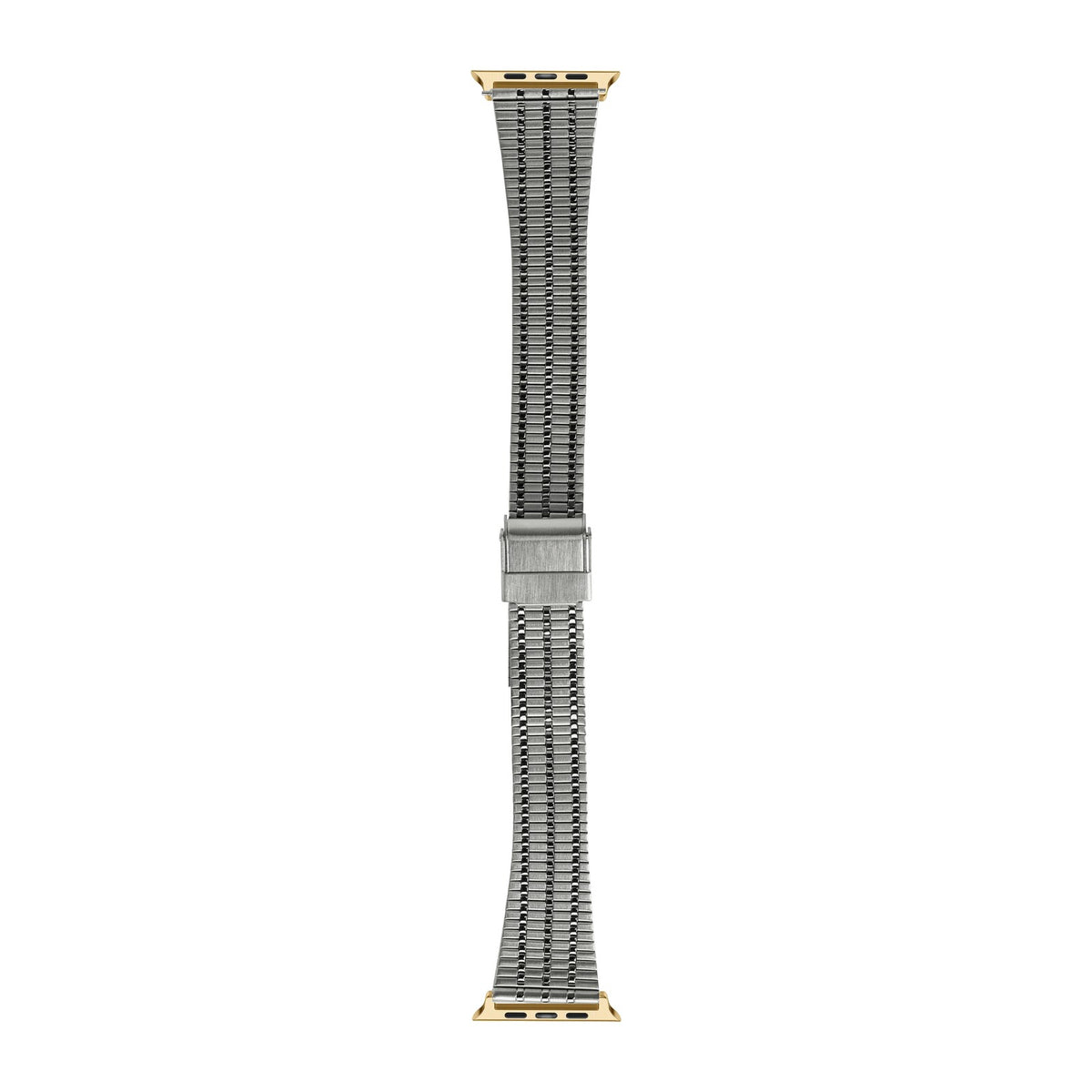 Vintage Tapered Bracelet Silver Gold with Connecters - Spring Bar Type for Apple Watch