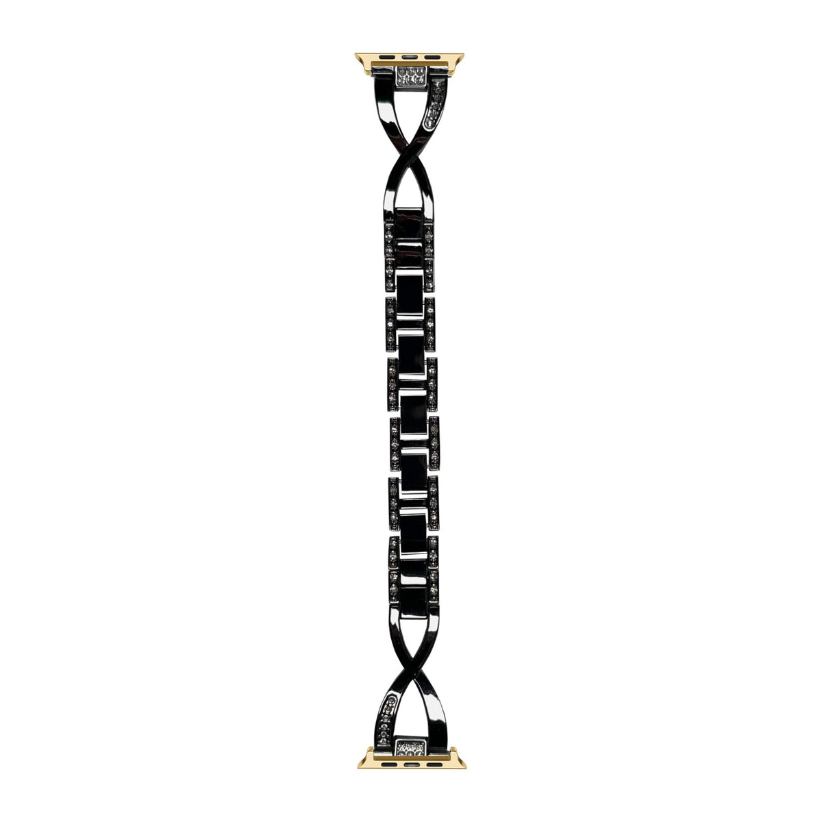 Helix Bracelet Black Gold with Connecters - Spring Bar Type for Apple Watch