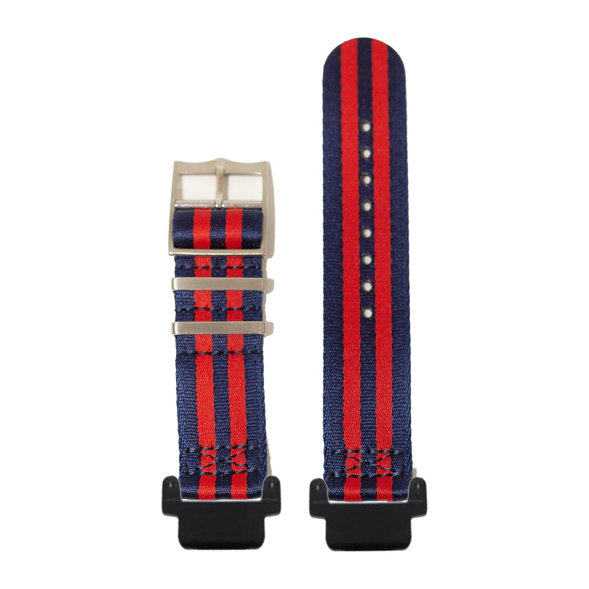 Ultra Militex - Navy Blue / Red Black with Garmin Forerunner 220/ 230/ 235/ 620/ 630/ 735XT Strap Adapters for Garmin Forerunner 220/ 230/ 235/ 620/ 630/ 735XT