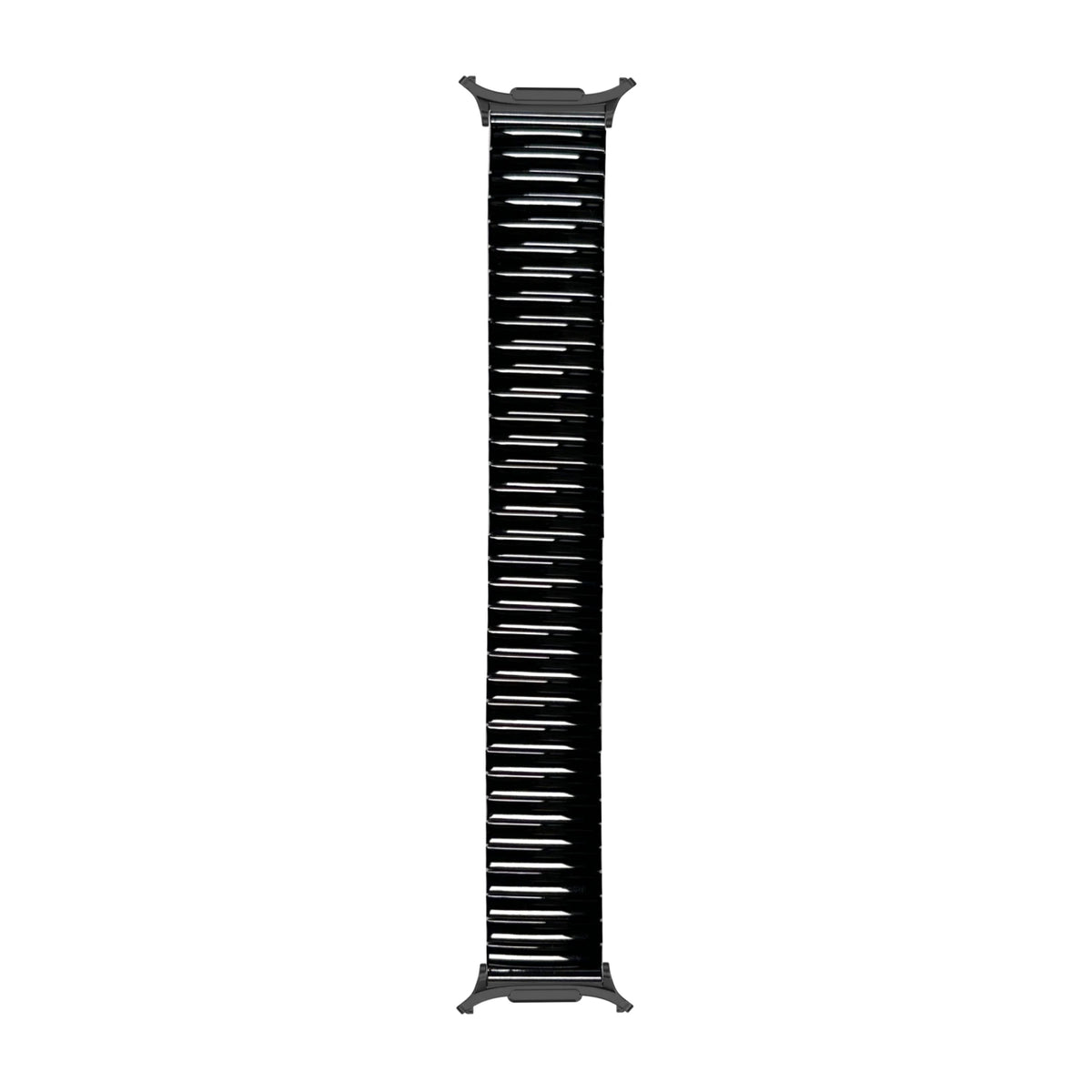 Stretch Elastic Steel Bracelet Black Black with Strap Adapter for Galaxy Watch 8-9/Ultra