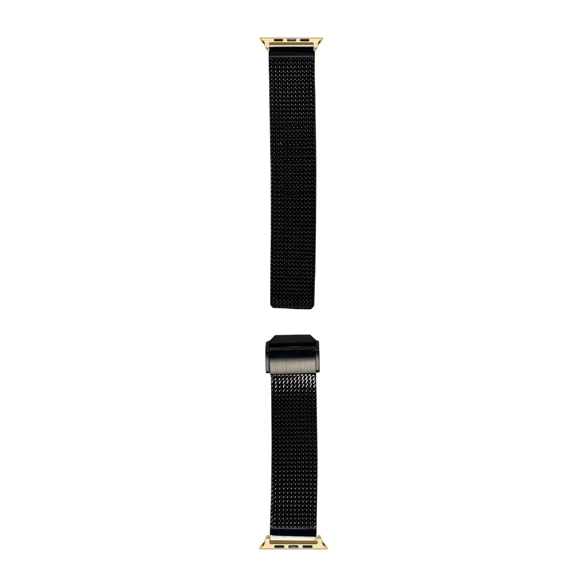 Infinite Mesh Black Gold with Connecters - Spring Bar Type for Apple Watch