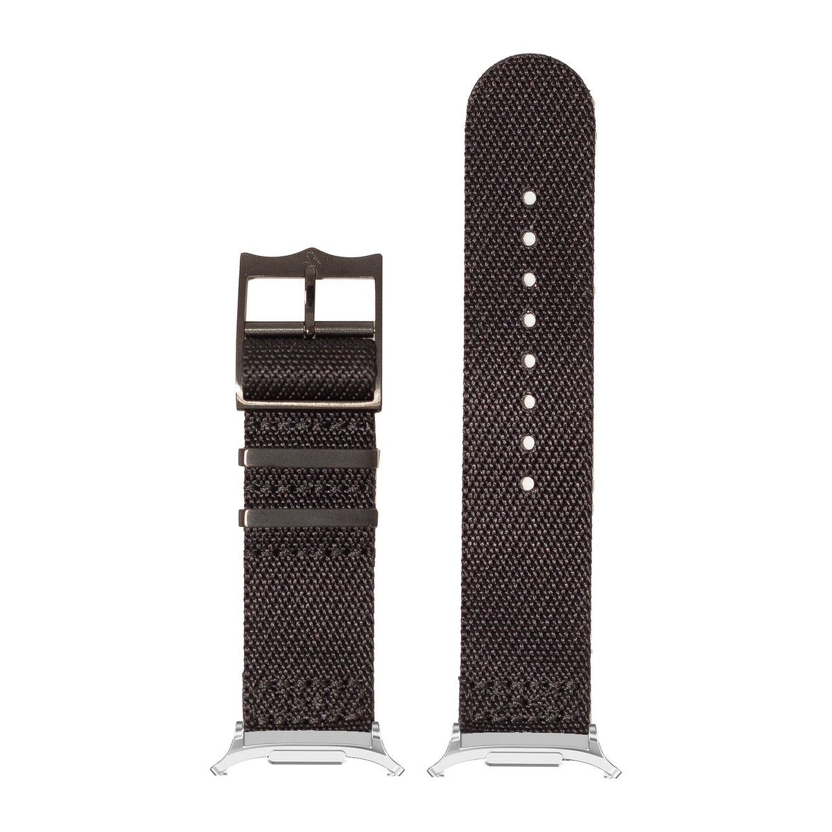 Cross Militex - Stealth Black [Black Hardware] Silver with Strap Adapter for Galaxy Watch 8-9/Ultra