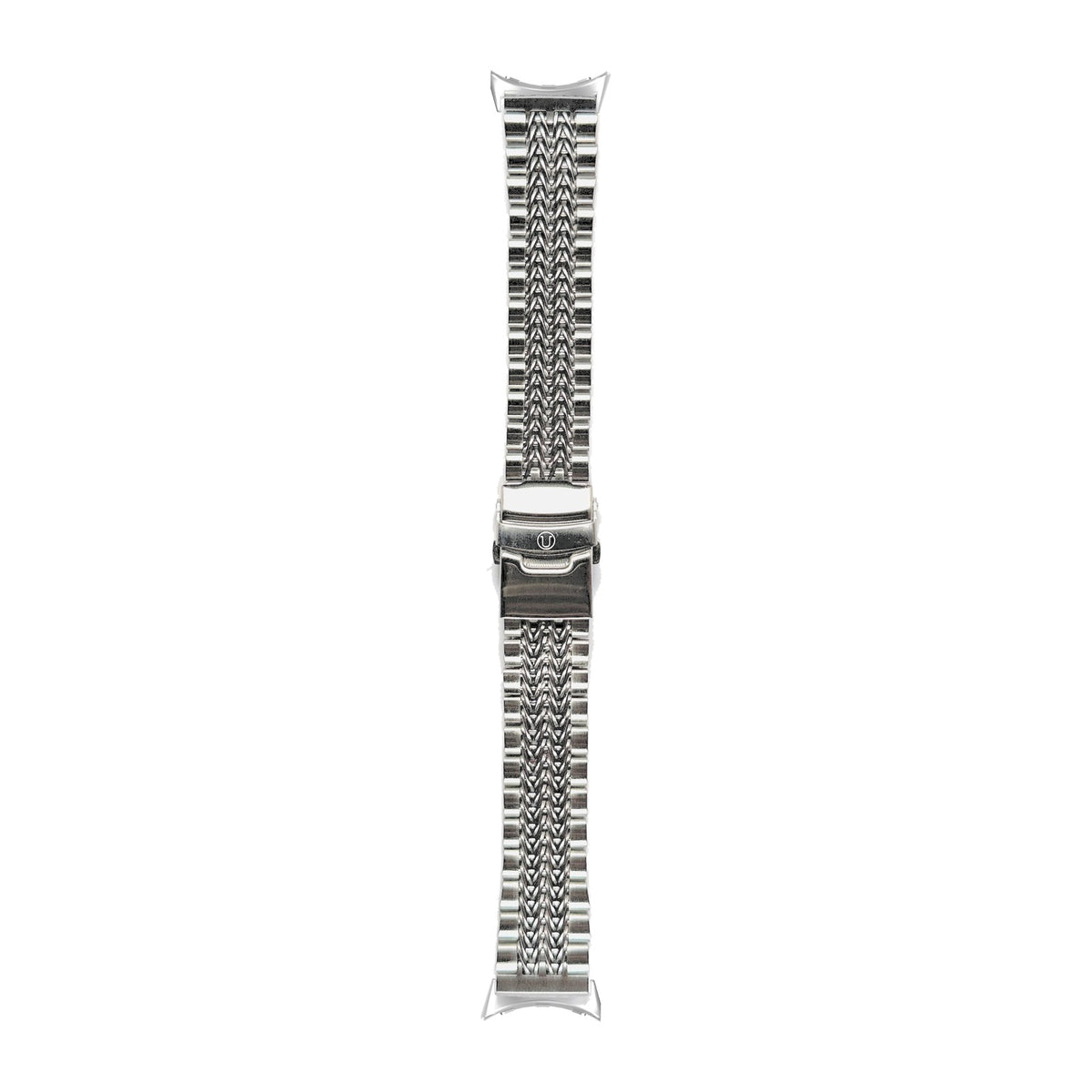 Razor-Wire Straight End Bracelet (20/22mm) Silver with Google Pixel Spring Bar Adapters - Wear Any 20mm Strap! for Pixel Watch 1-5 41mm