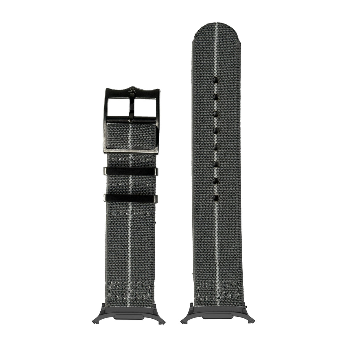 ElastoFlex - Grey/White Black with Strap Adapter for Galaxy Watch 8-9/Ultra