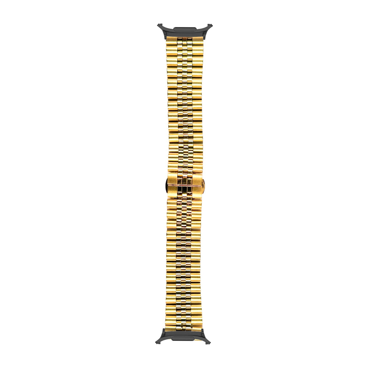 Jubilee Bracelet - Gold Black with Strap Adapter for Galaxy Watch 8-9/Ultra