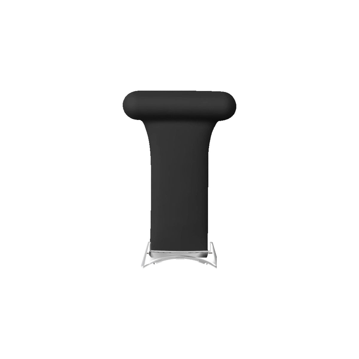 Job Fobs - For Doctors, Nurses and Other Professionals! Black Silver with Google Pixel Spring Bar Adapters - Wear Any 20mm Strap! for Pixel Watch 1-5 41mm