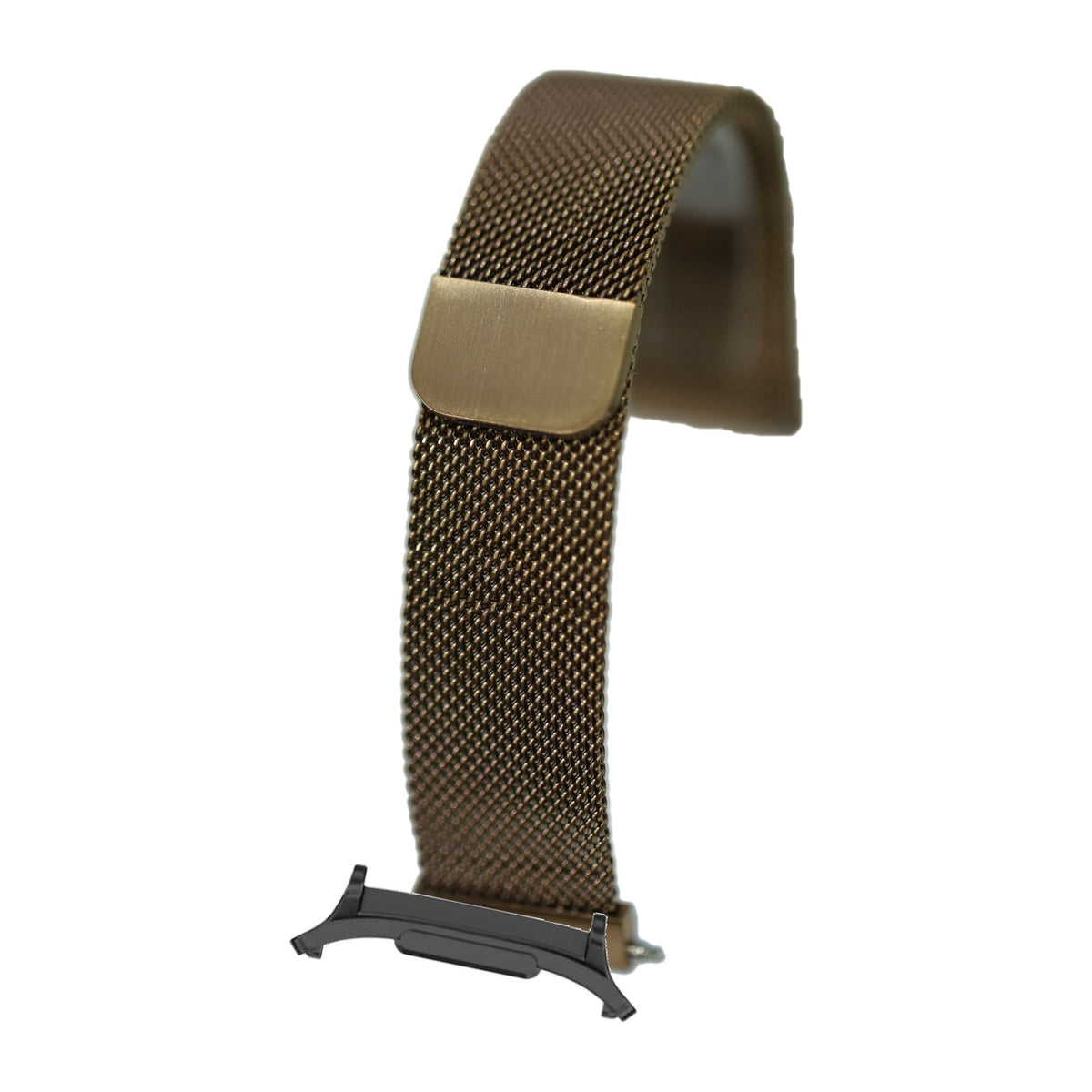 Milanese - Coffee Brown for the Galaxy Watch 8, 9 and Ultra with adapter fitted