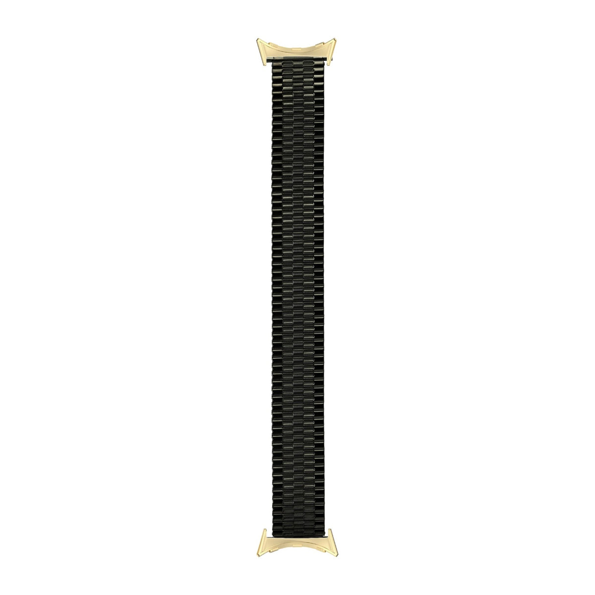 MultiFit Stretch Elastic Metal Bracelet Gold with Google Pixel Spring Bar Adapters - Wear Any 20mm Strap! for Pixel Watch 3-5 45mm
