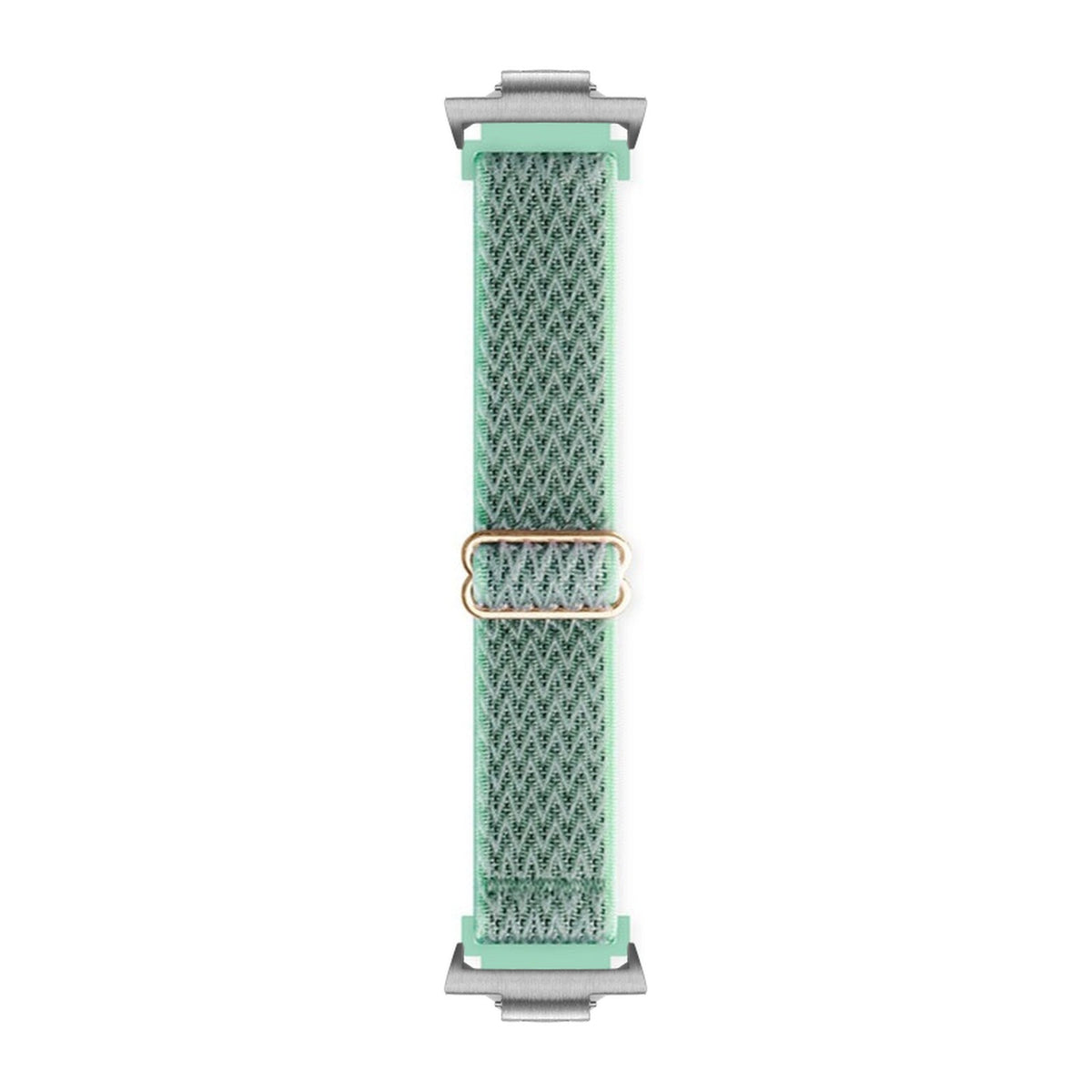 Weaved Loop Marine Green Silver with Strap Adapter for Tissot PRX 40