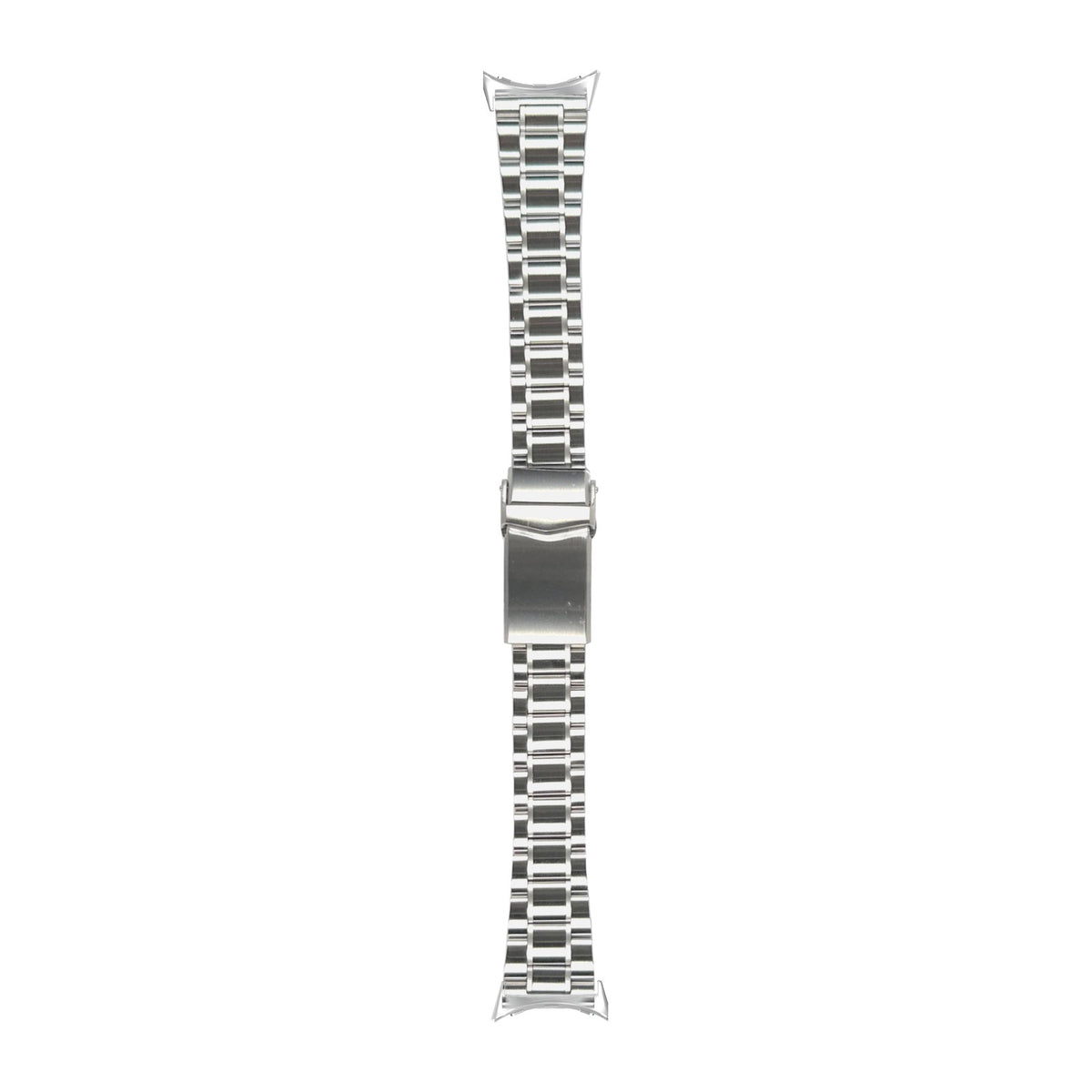 Entwine Stainless Steel Bracelet Silver with V-Clasp with Google Pixel Spring Bar Adapters - Wear Any 20mm Strap! for Pixel Watch 1-5 41mm