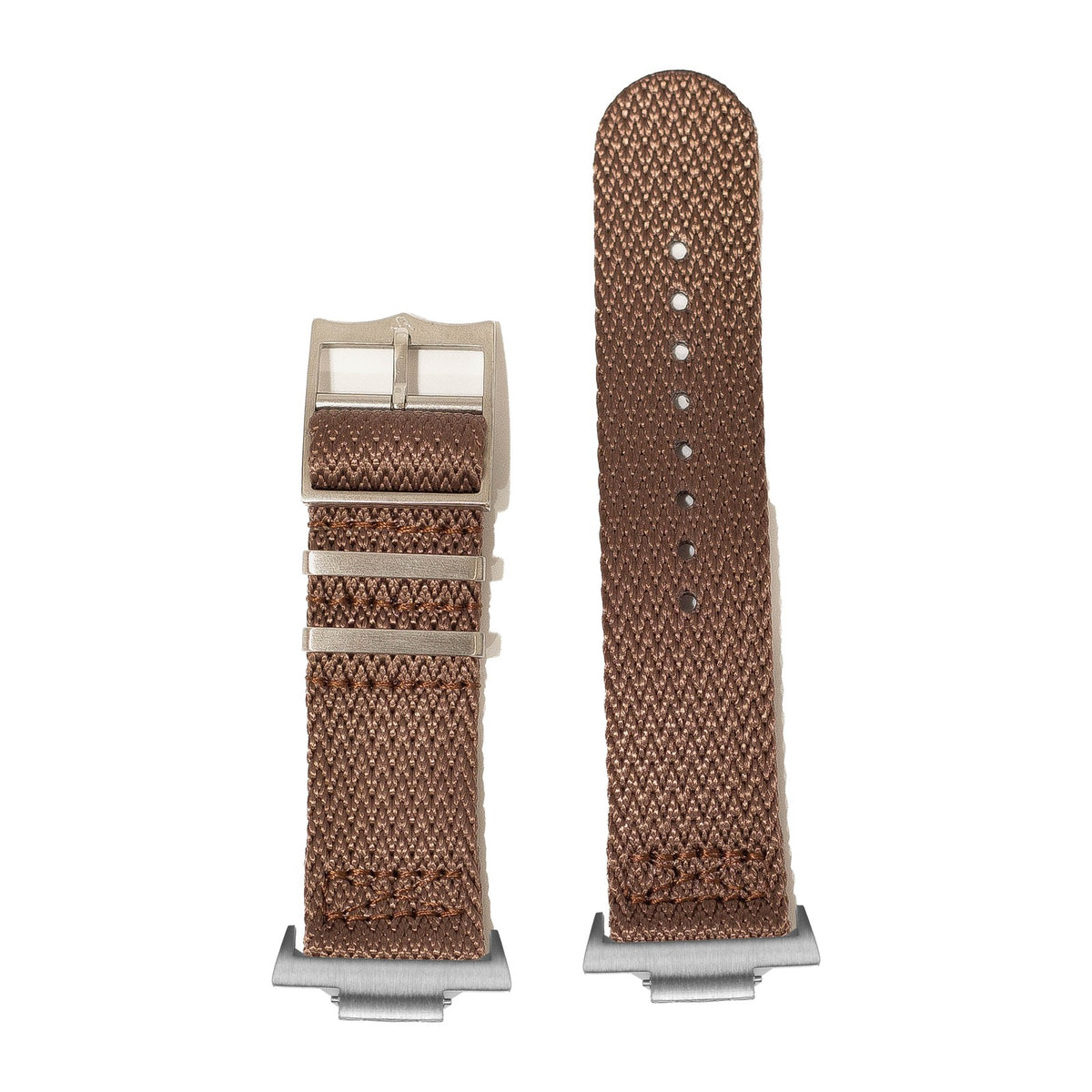 Sharktooth Militex - Coffee Brown Silver with Strap Adapter for Tissot PRX 40