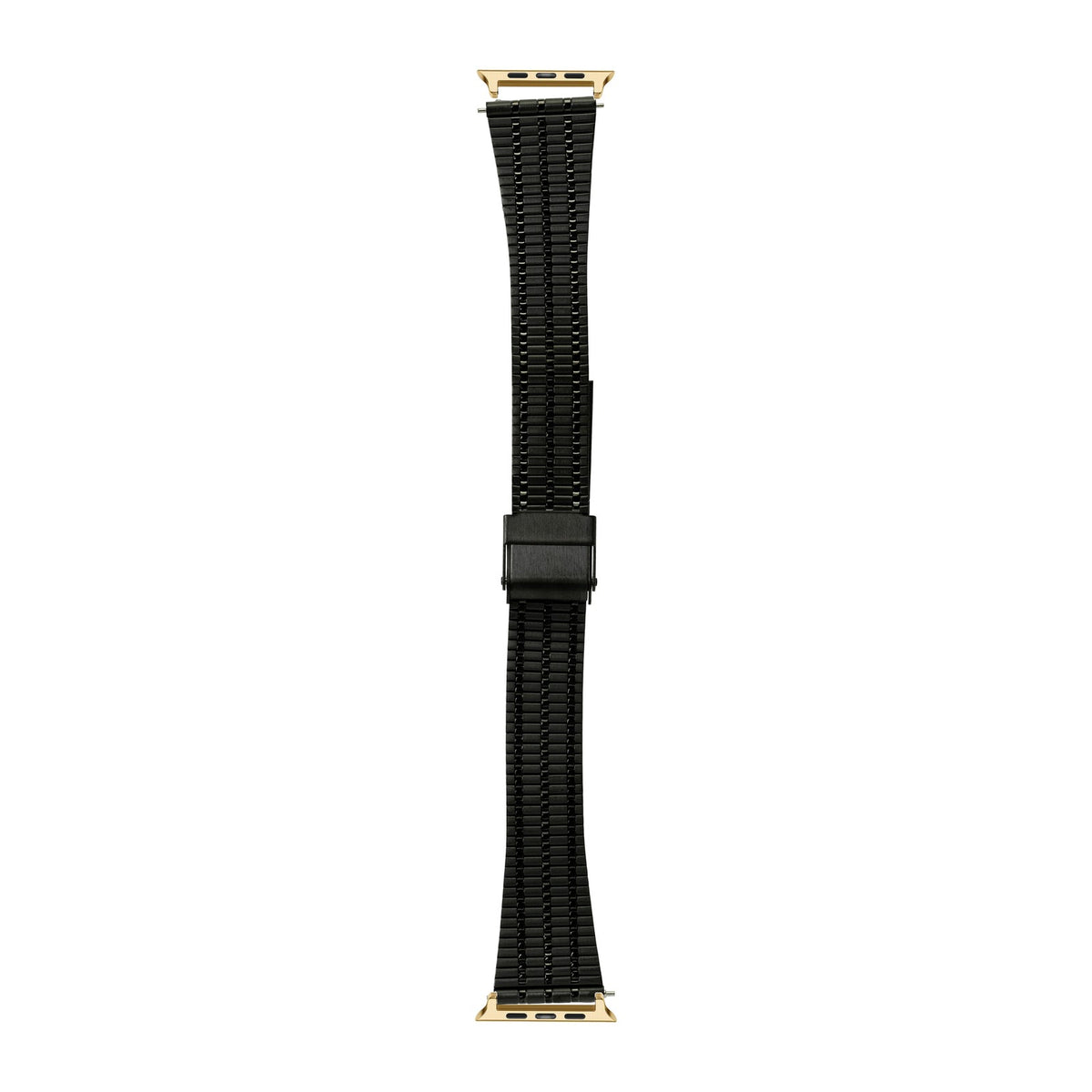 Vintage Tapered Bracelet Black Gold with Connecters - Spring Bar Type for Apple Watch