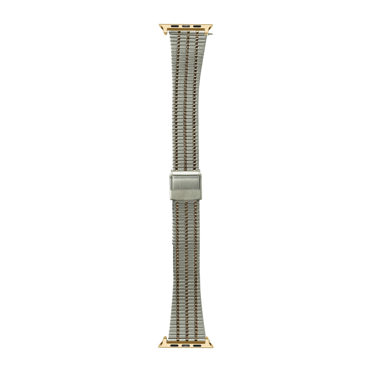 Vintage Tapered Bracelet Silver / Rose Gold Gold with Connecters - Spring Bar Type for Apple Watch