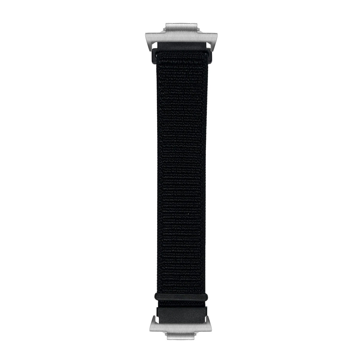Sports Loop (Velcro) Stealth Black Silver with Strap Adapter for Tissot PRX 40
