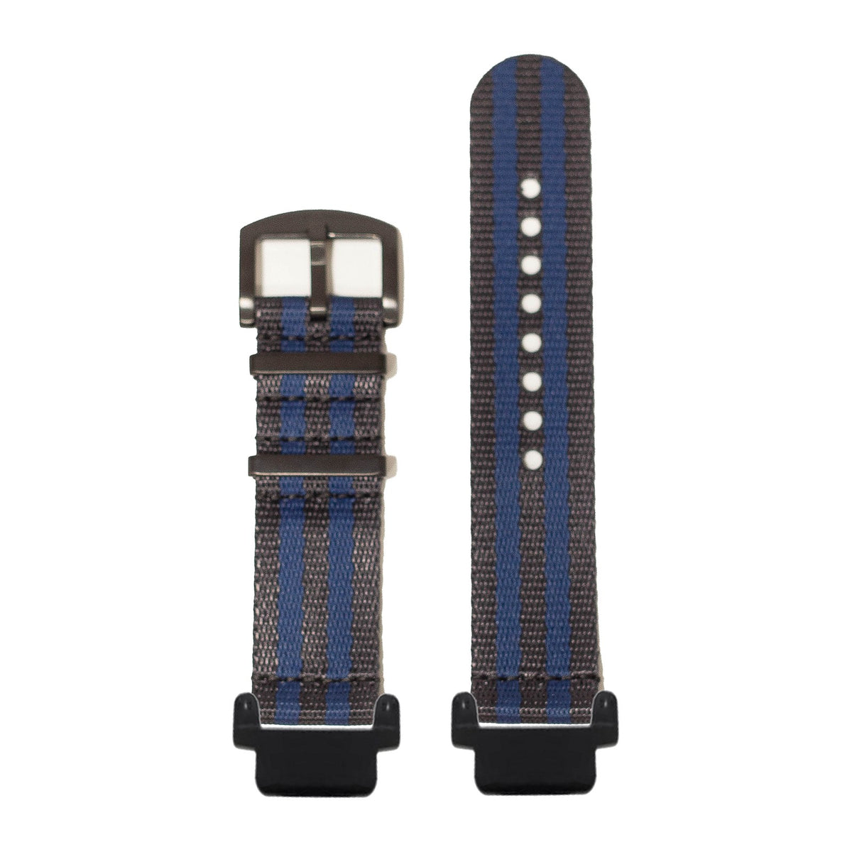 Supreme Militex - Dark Blue/Navy Blue [Black Hardware] Black with Garmin Forerunner 220/ 230/ 235/ 620/ 630/ 735XT Strap Adapters for Garmin Forerunner 220/ 230/ 235/ 620/ 630/ 735XT