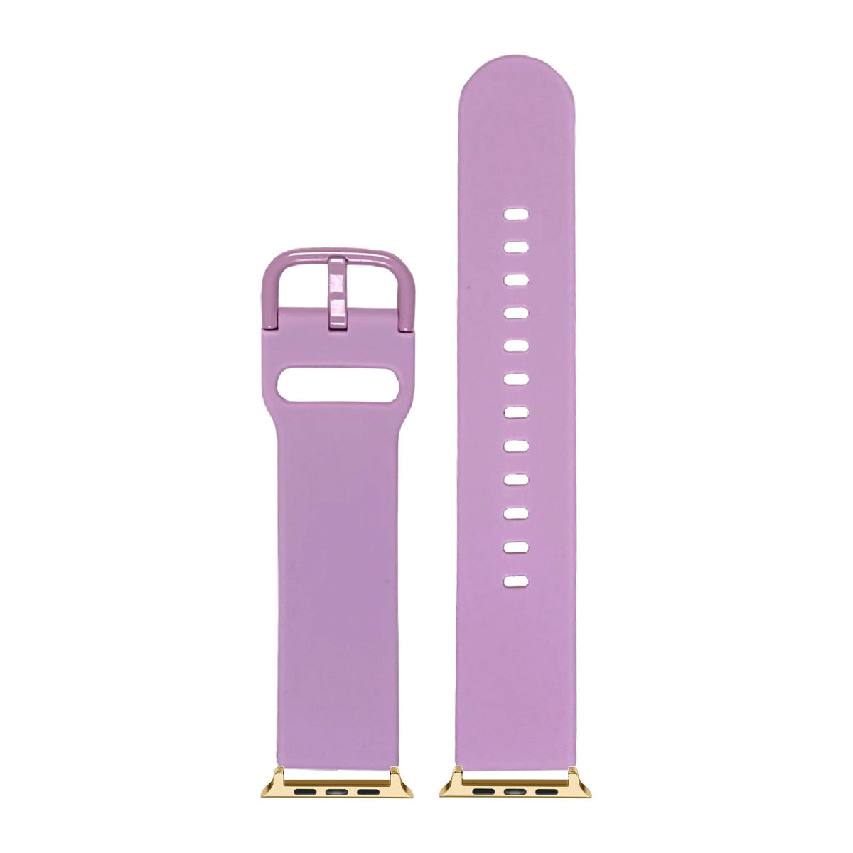 Flexi Silicone 6 Lavender Gold with Connecters - Spring Bar Type for Apple Watch