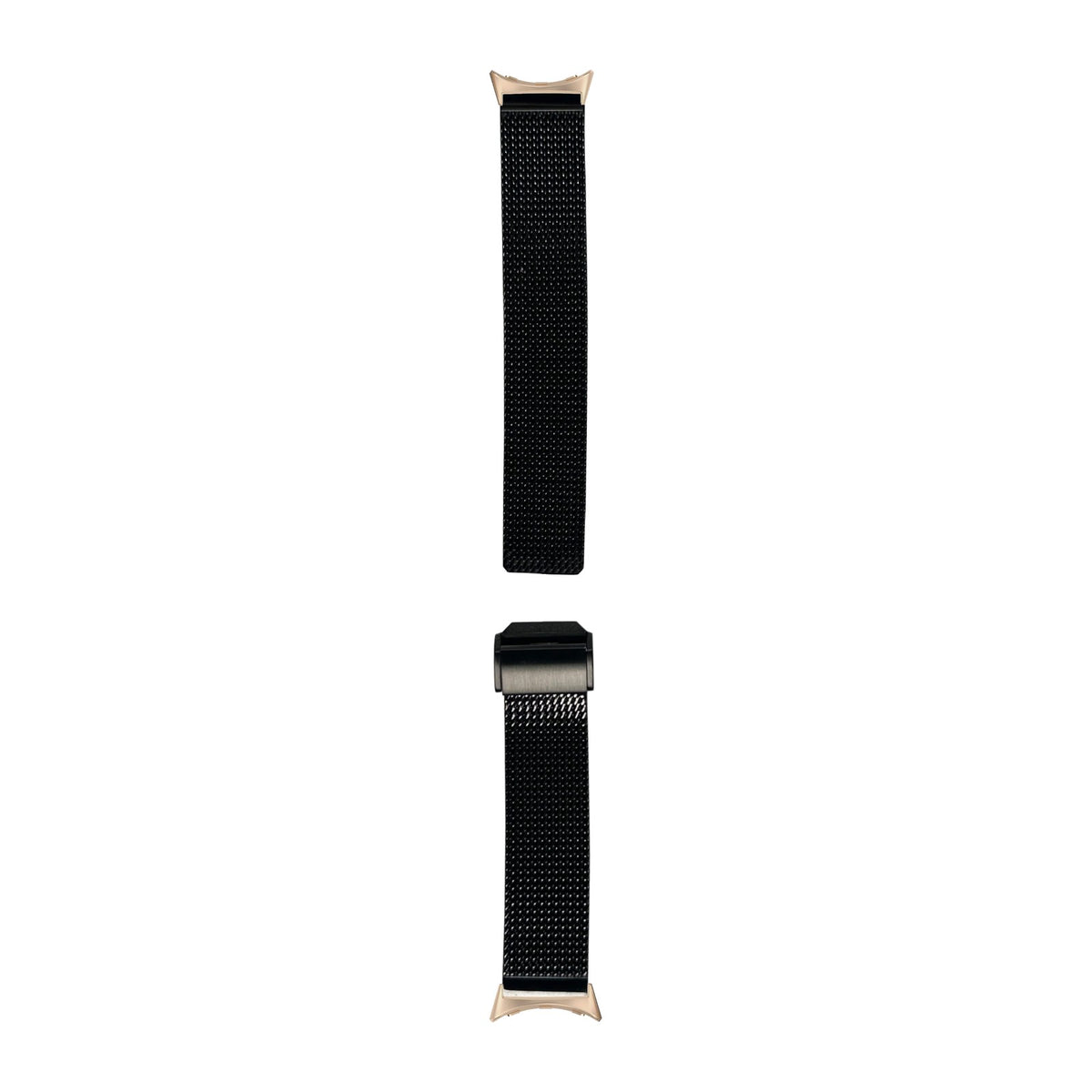 Infinite Mesh Black Rose Gold with Google Pixel Spring Bar Adapters - Wear Any 20mm Strap! for Pixel Watch 1-5 41mm