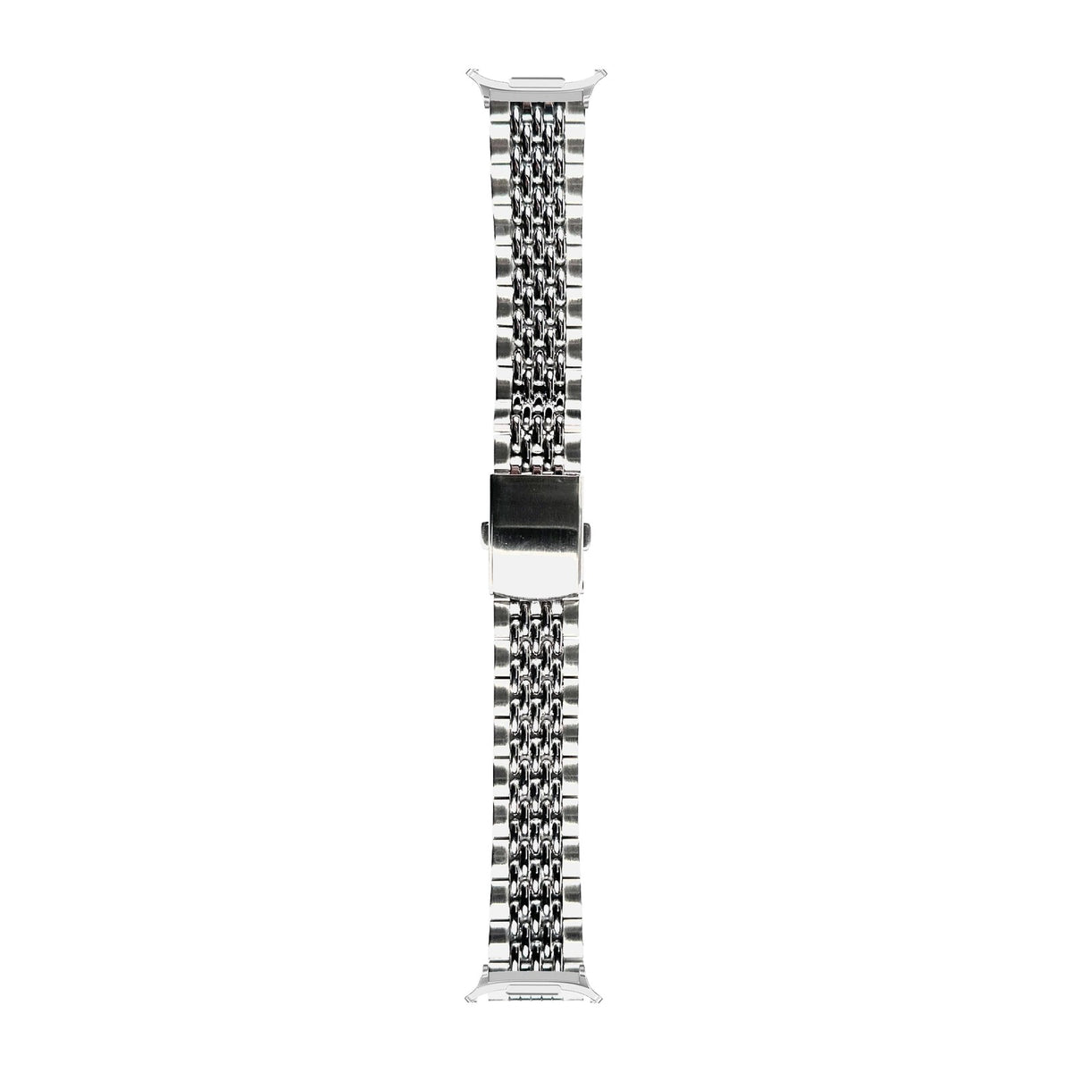 Steel Bracelet - Beads of Rice Silver Silver with Strap Adapter for Galaxy Watch 8-9/Ultra