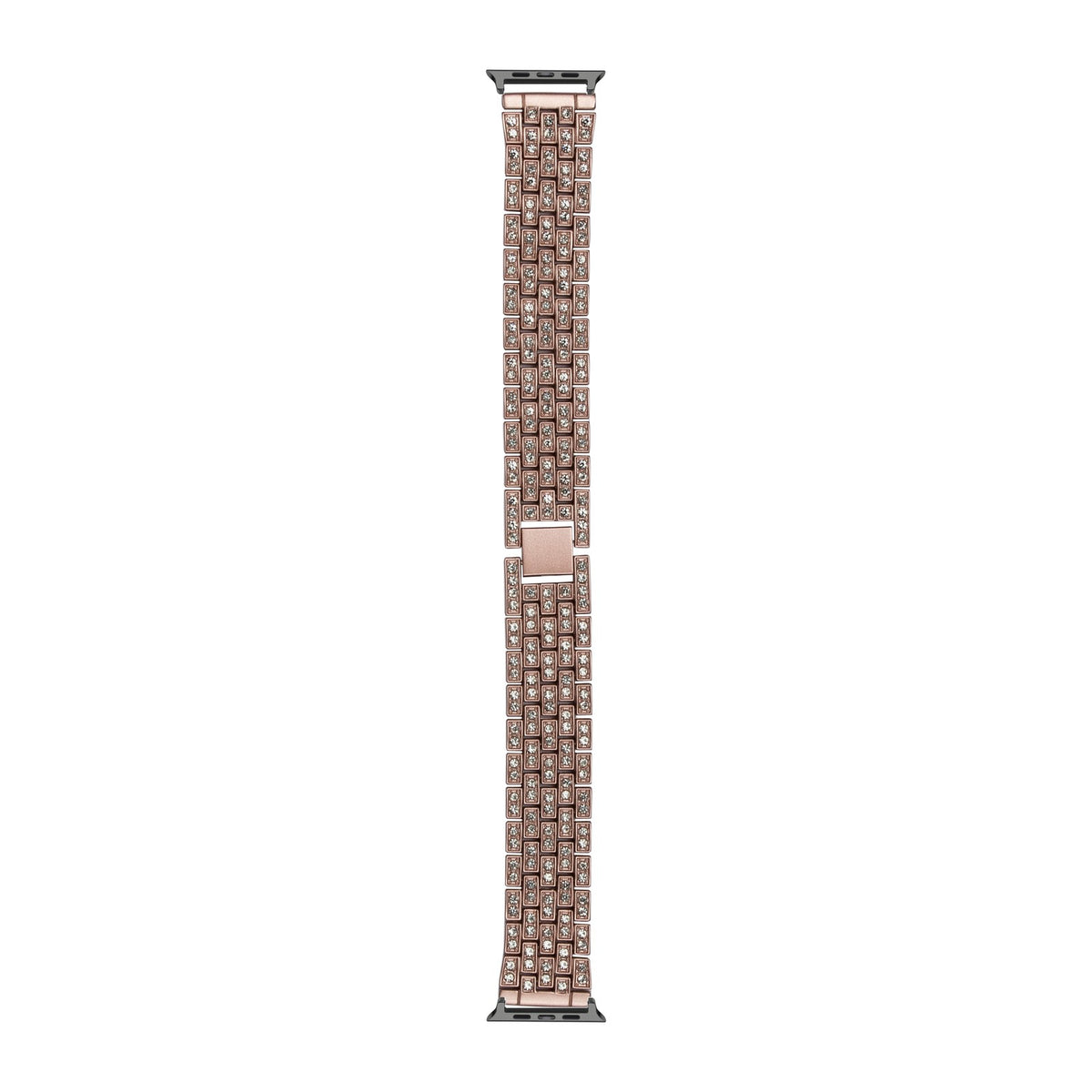 Shimmer Bracelet Pink Black with Connecters - Spring Bar Type for Apple Watch