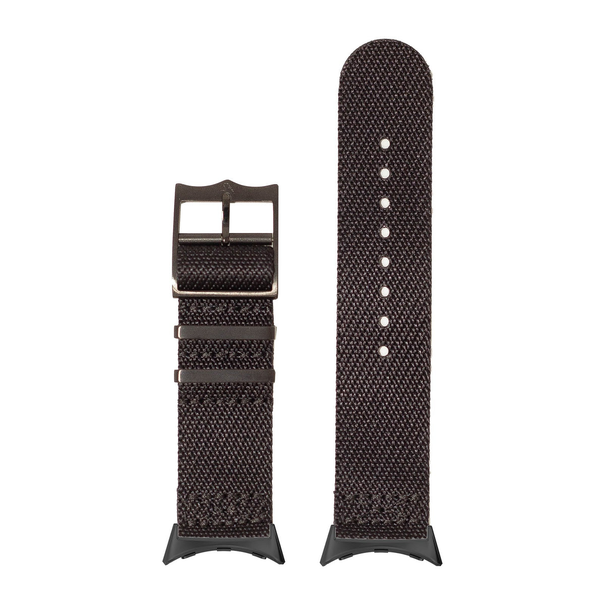Cross Militex - Stealth Black [Black Hardware] Black with Google Pixel Spring Bar Adapters - Wear Any 20mm Strap! for Pixel Watch 1-5 41mm