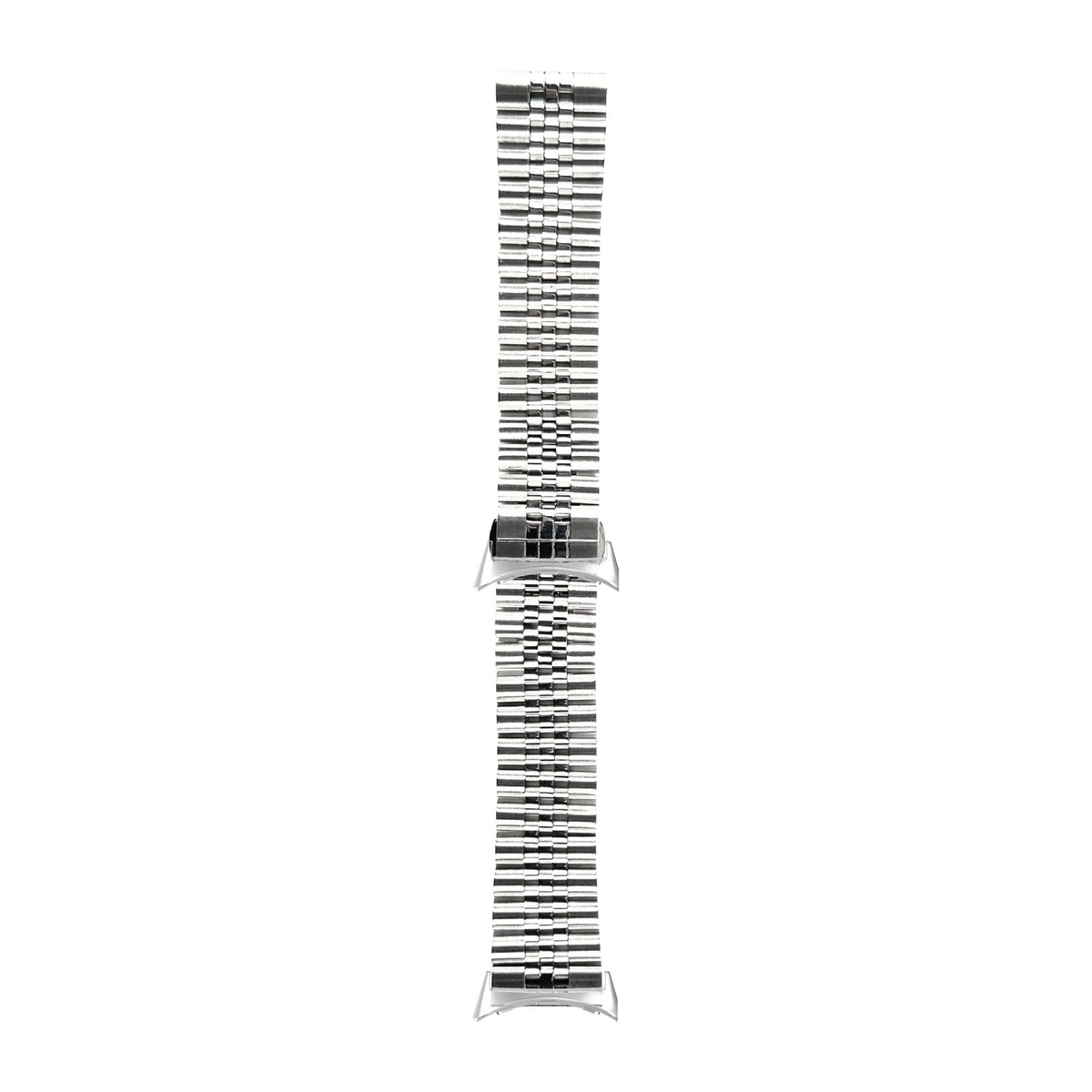 Jubilee Bracelet - Silver Silver with Google Pixel Spring Bar Adapters - Wear Any 20mm Strap! for Pixel Watch 1-5 41mm