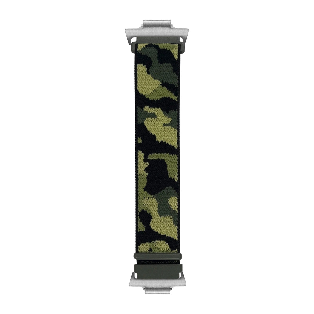 Sports Loop (Velcro) - Army Camo Army Green Silver with Strap Adapter for Tissot PRX 40